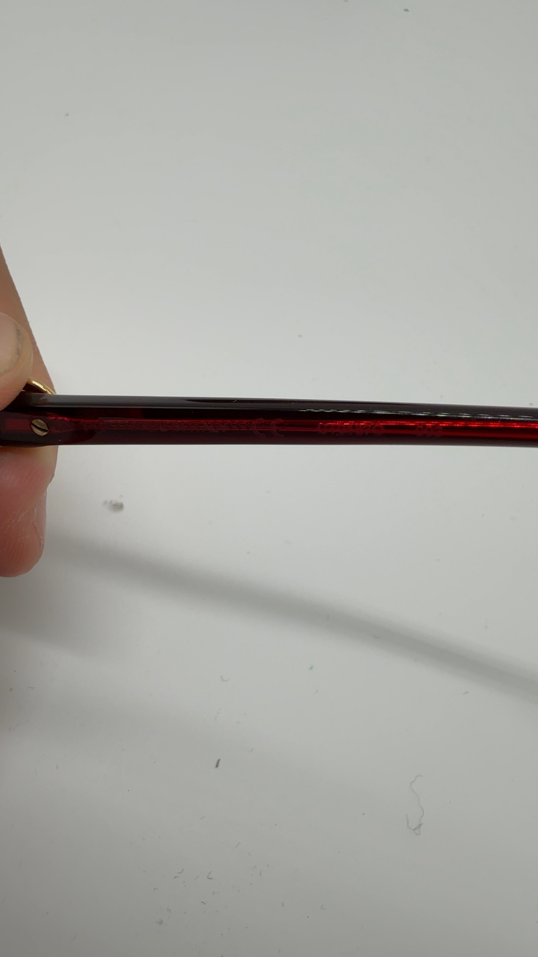 Cartier Brille Rot Bordeaux | Damen Vintage Designer Brillengestell mit Etui image 8