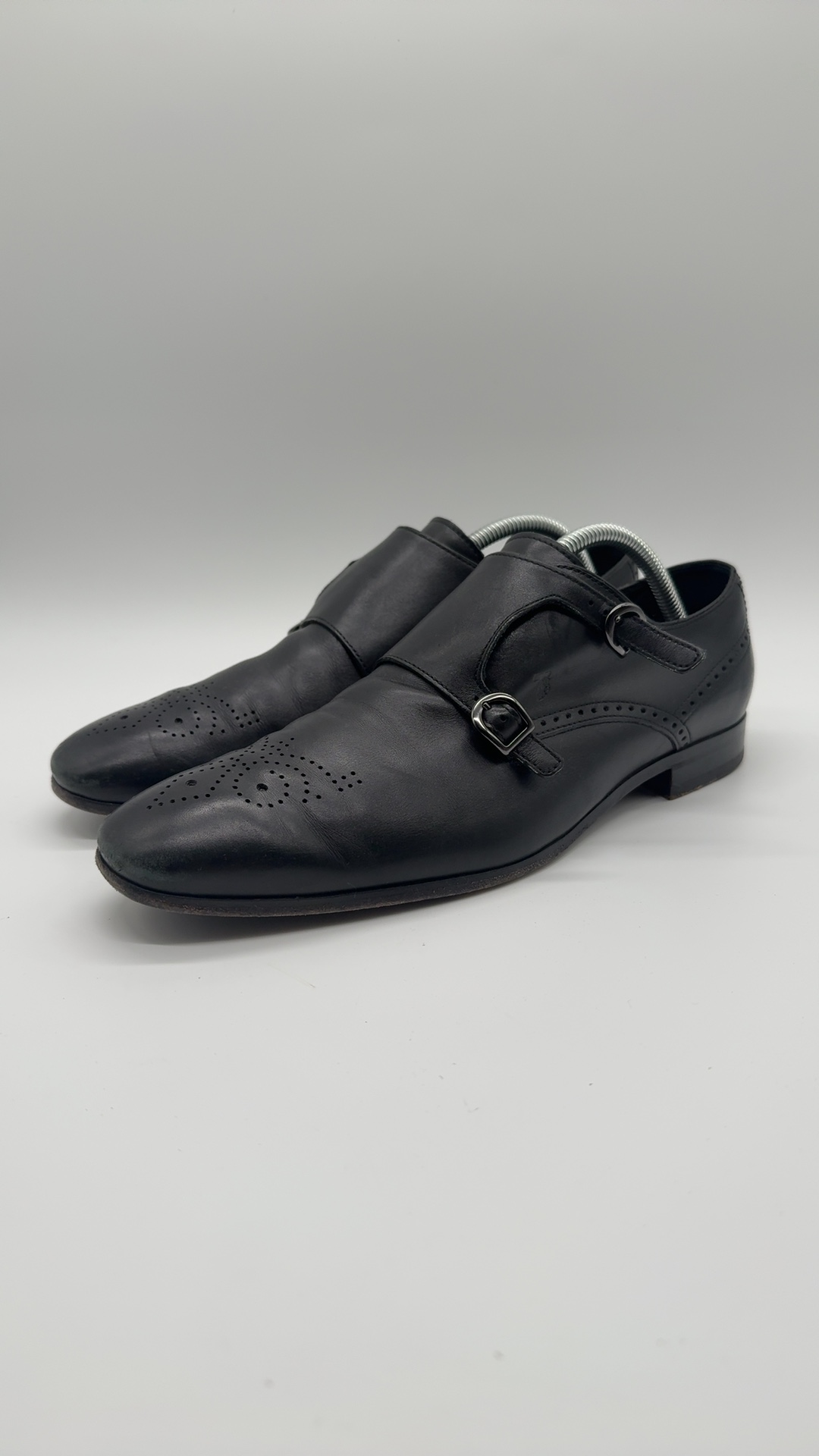Tod’s Double Monk Strap Lederschuhe Schwarz Gr. 8 / EU 42 | Made in Italy