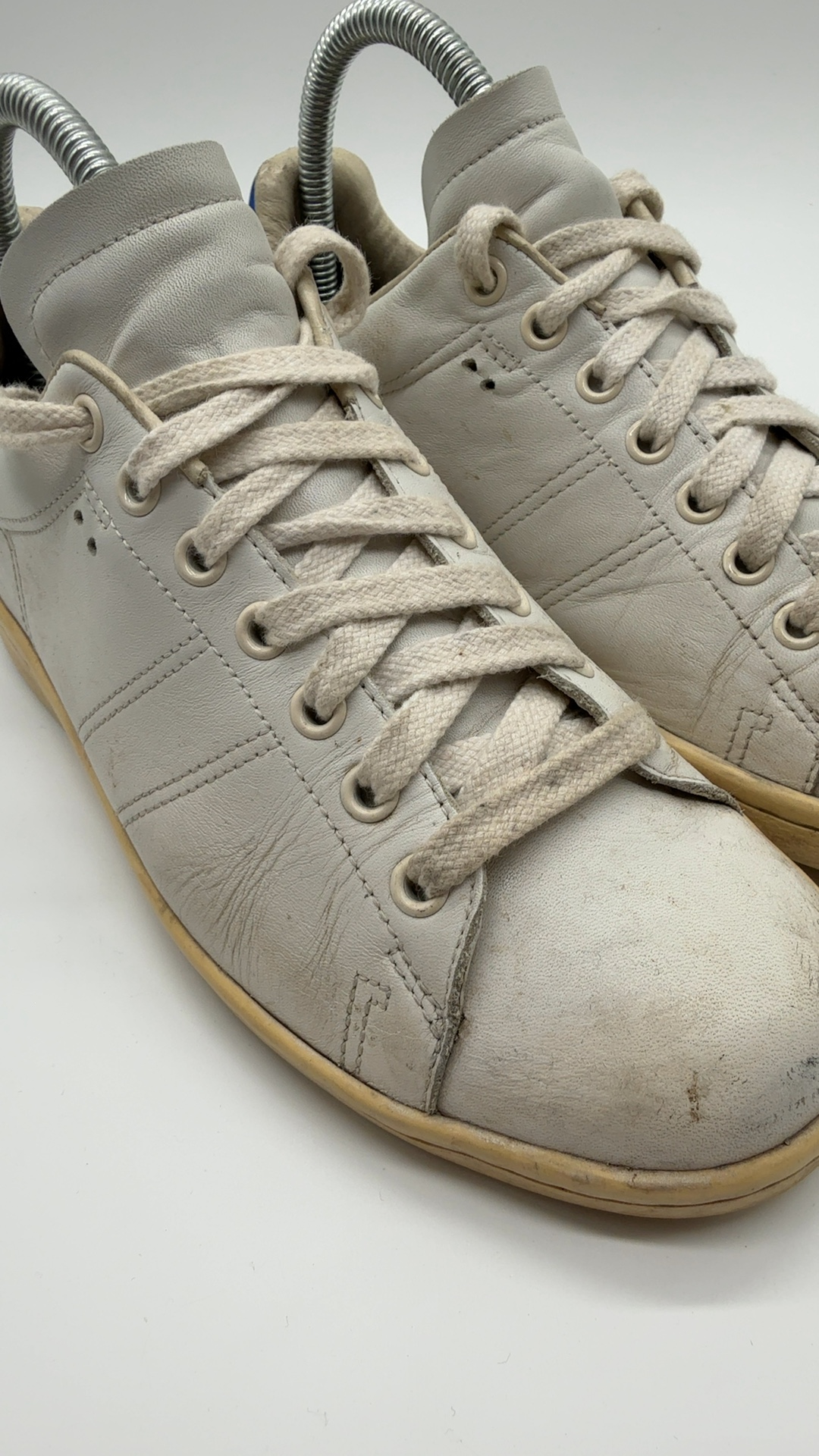 Isabel Marant Sneaker Weiß Blau Gr. 38 | Leder Low Top image 9