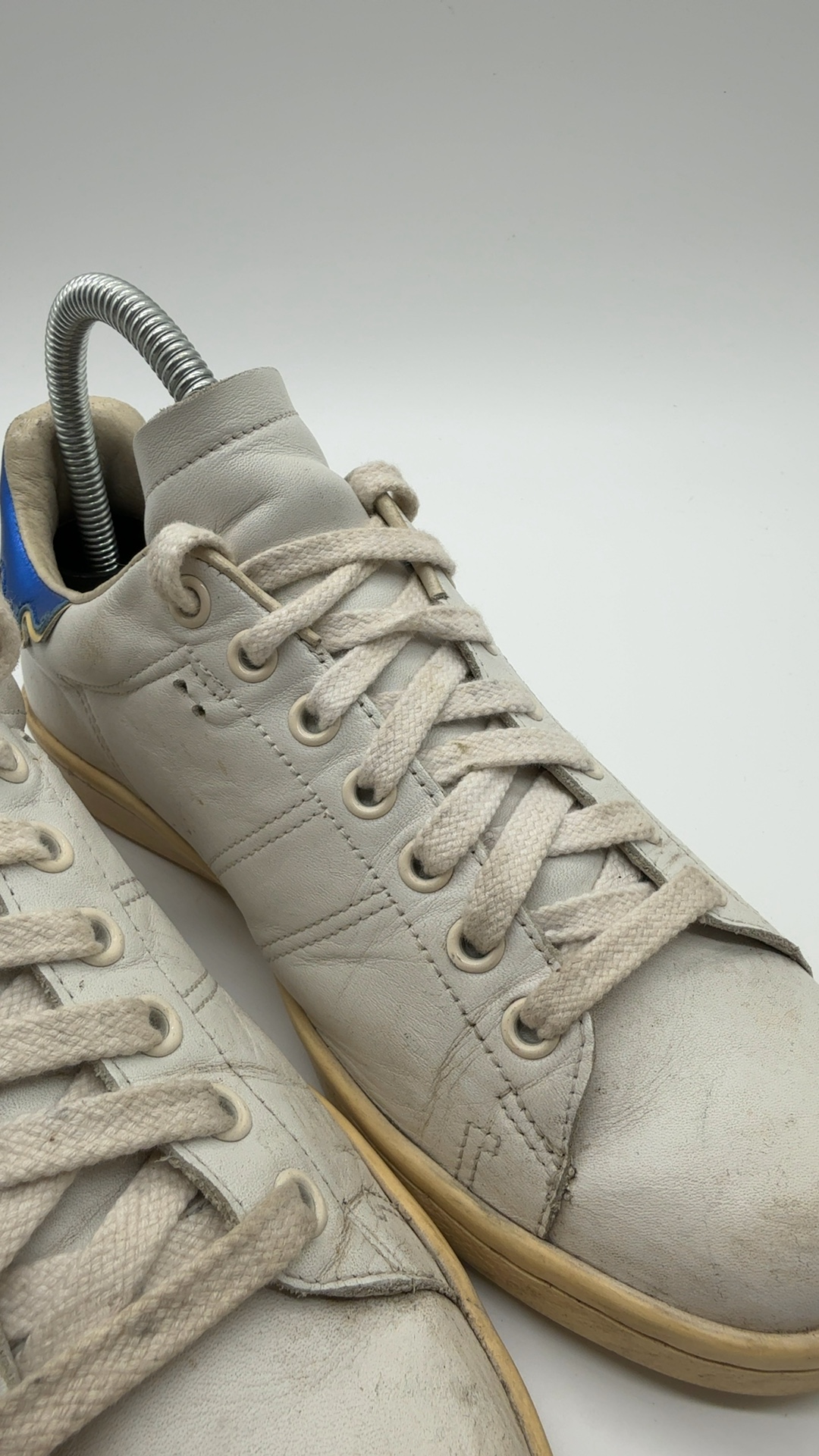 Isabel Marant Sneaker Weiß Blau Gr. 38 | Leder Low Top image 10