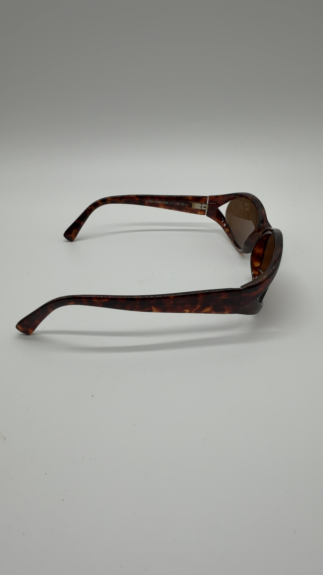 Kenzo Vintage Sonnenbrille Braun Tortoise | Oval Y2K Designer Sunglasses image 4