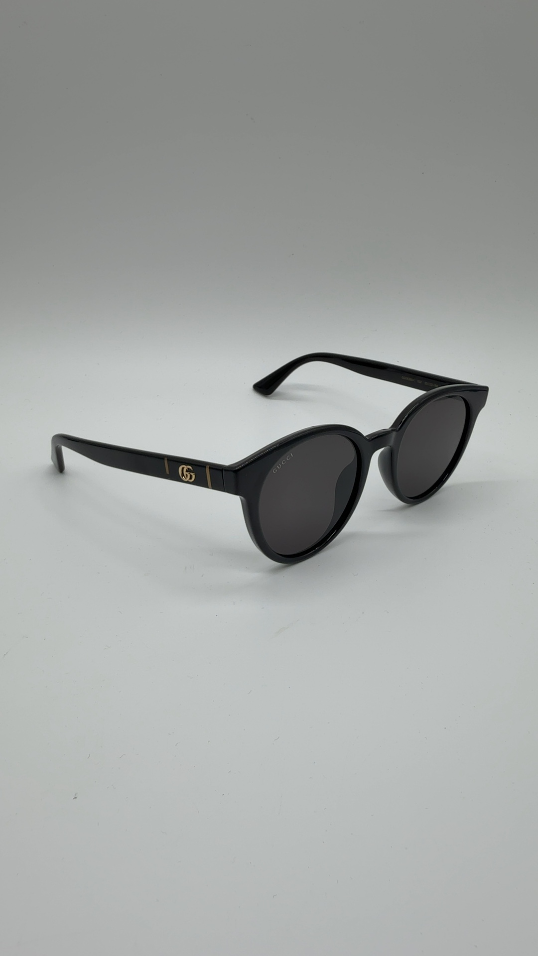 Gucci Sonnenbrille Schwarz Rund | GG Logo Designer Sunglasses Made in Italy