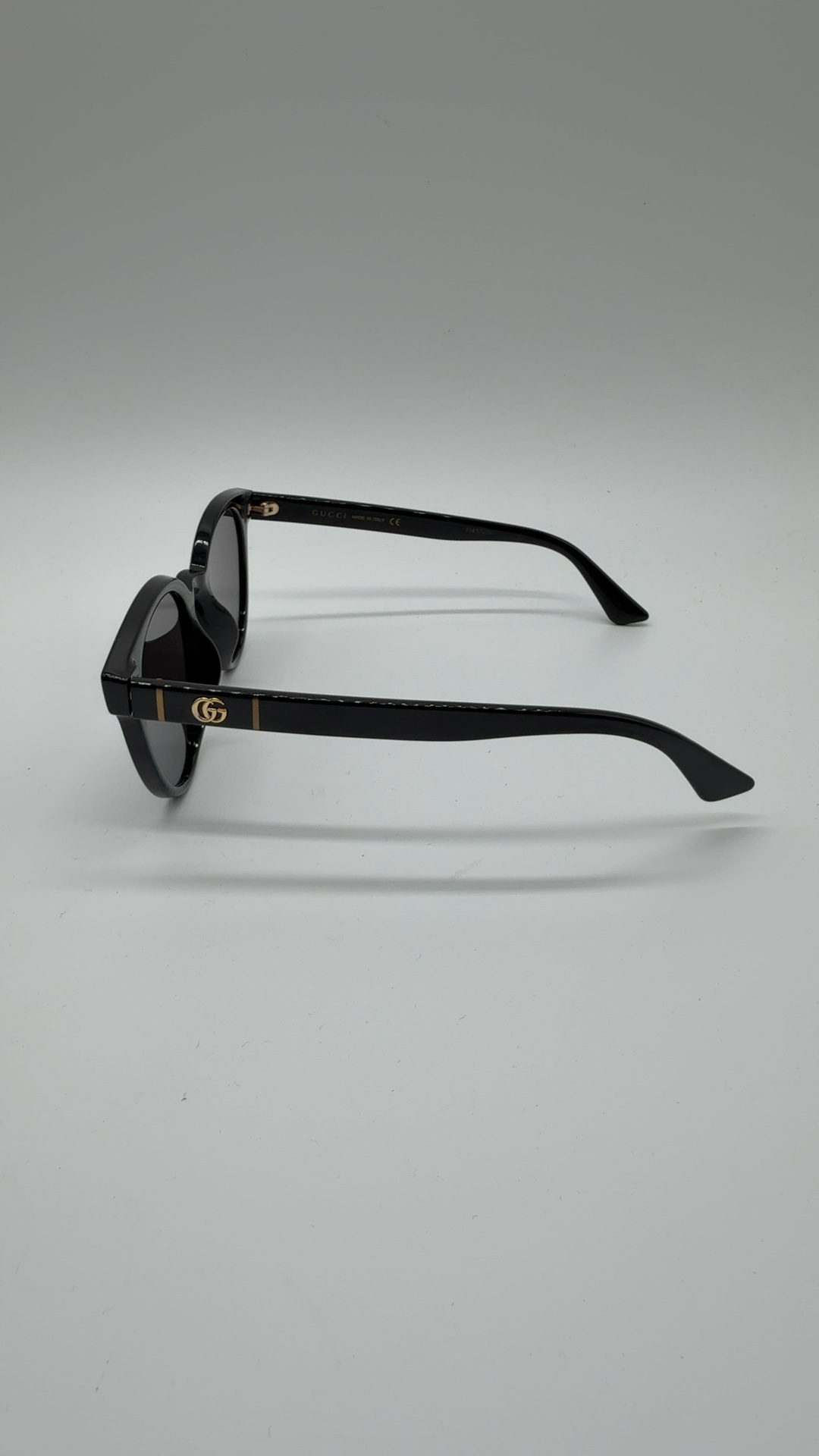Gucci Sonnenbrille Schwarz Rund | GG Logo Designer Sunglasses Made in Italy image 3
