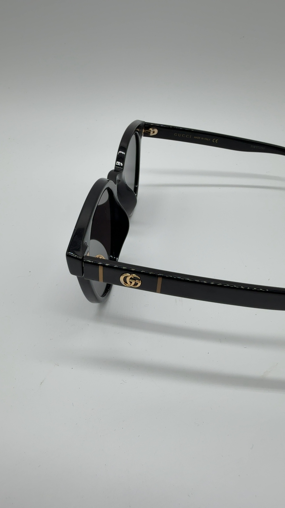 Gucci Sonnenbrille Schwarz Rund | GG Logo Designer Sunglasses Made in Italy image 4