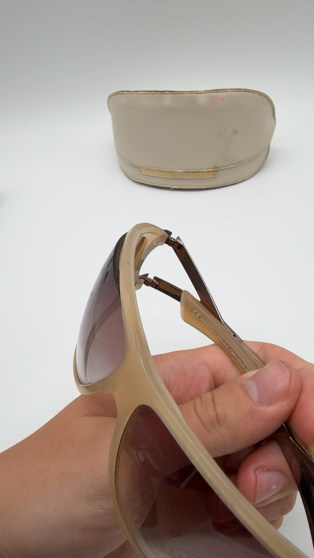 Stella McCartney Sonnenbrille Beige Rosé | Oversize Cat Eye Damen image 9