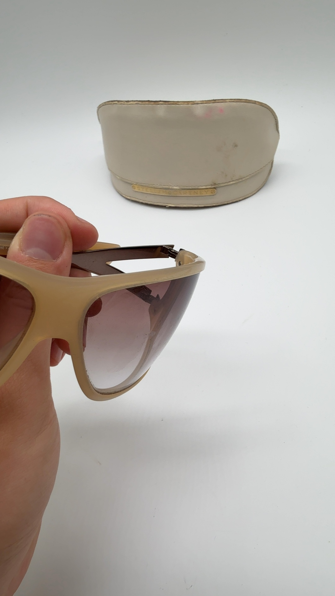 Stella McCartney Sonnenbrille Beige Rosé | Oversize Cat Eye Damen image 10