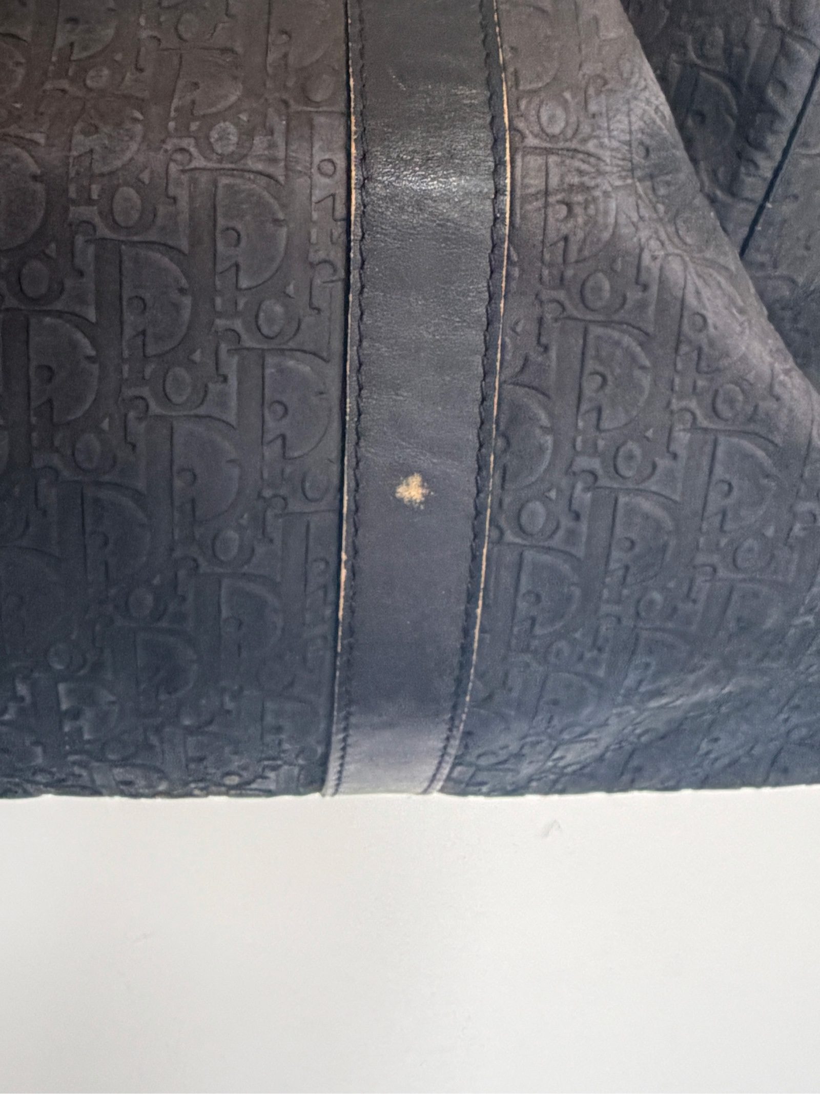 Christian Dior Black Oblique Weekender Duffel Travel Bag image 6