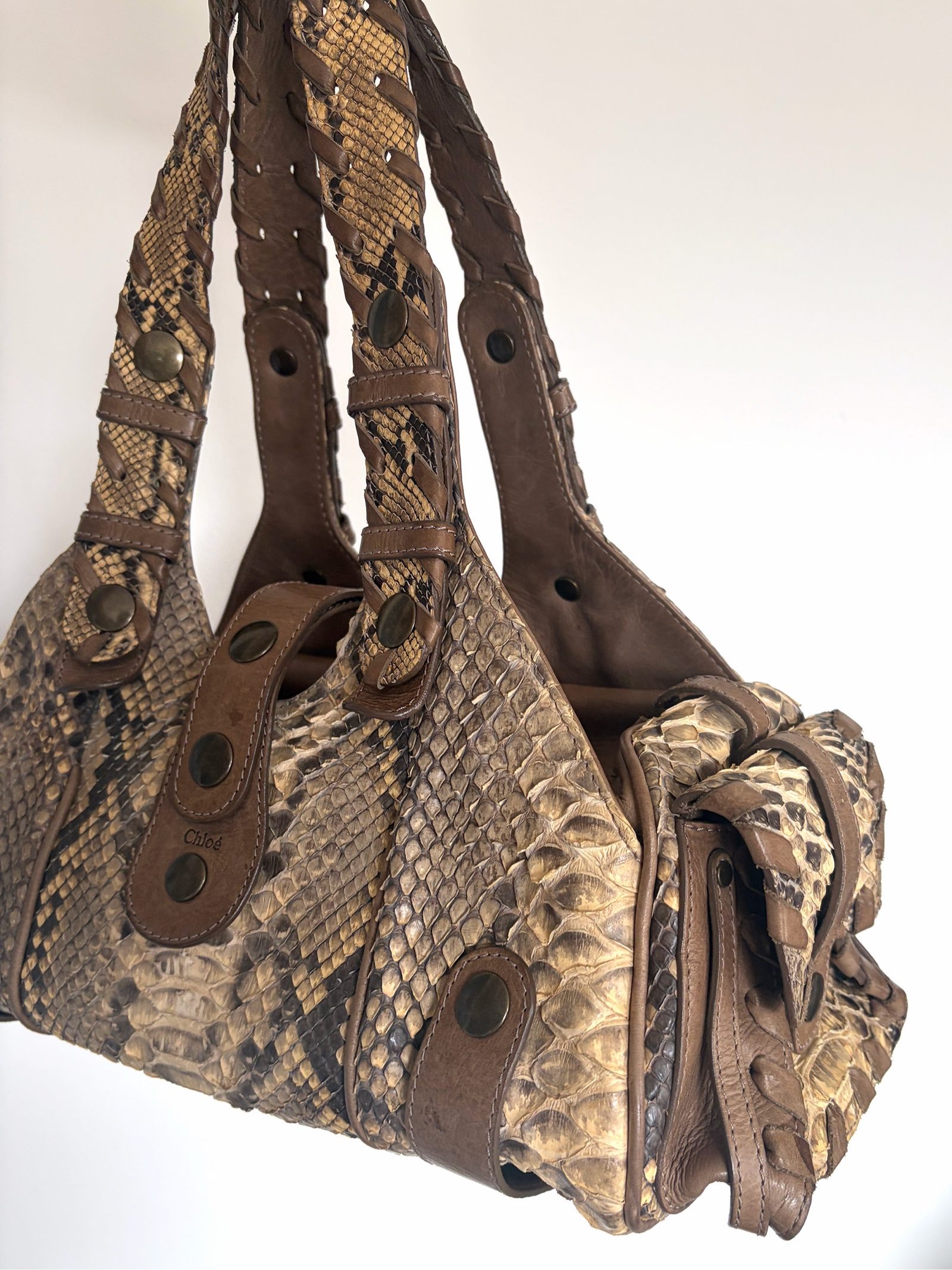 Chloé Silverado Python Leather Shoulder Bag image 4