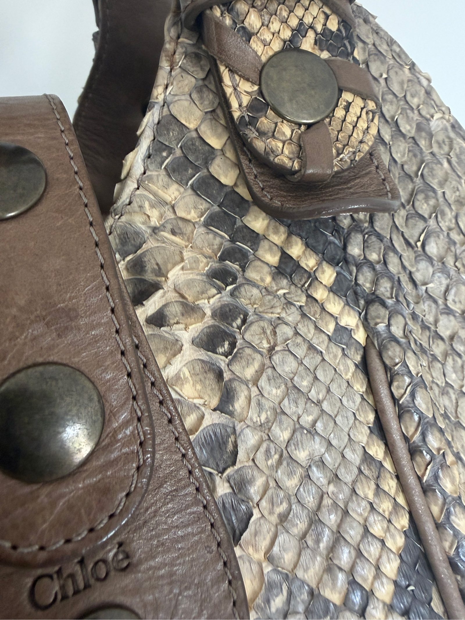 Chloé Silverado Python Leather Shoulder Bag image 5
