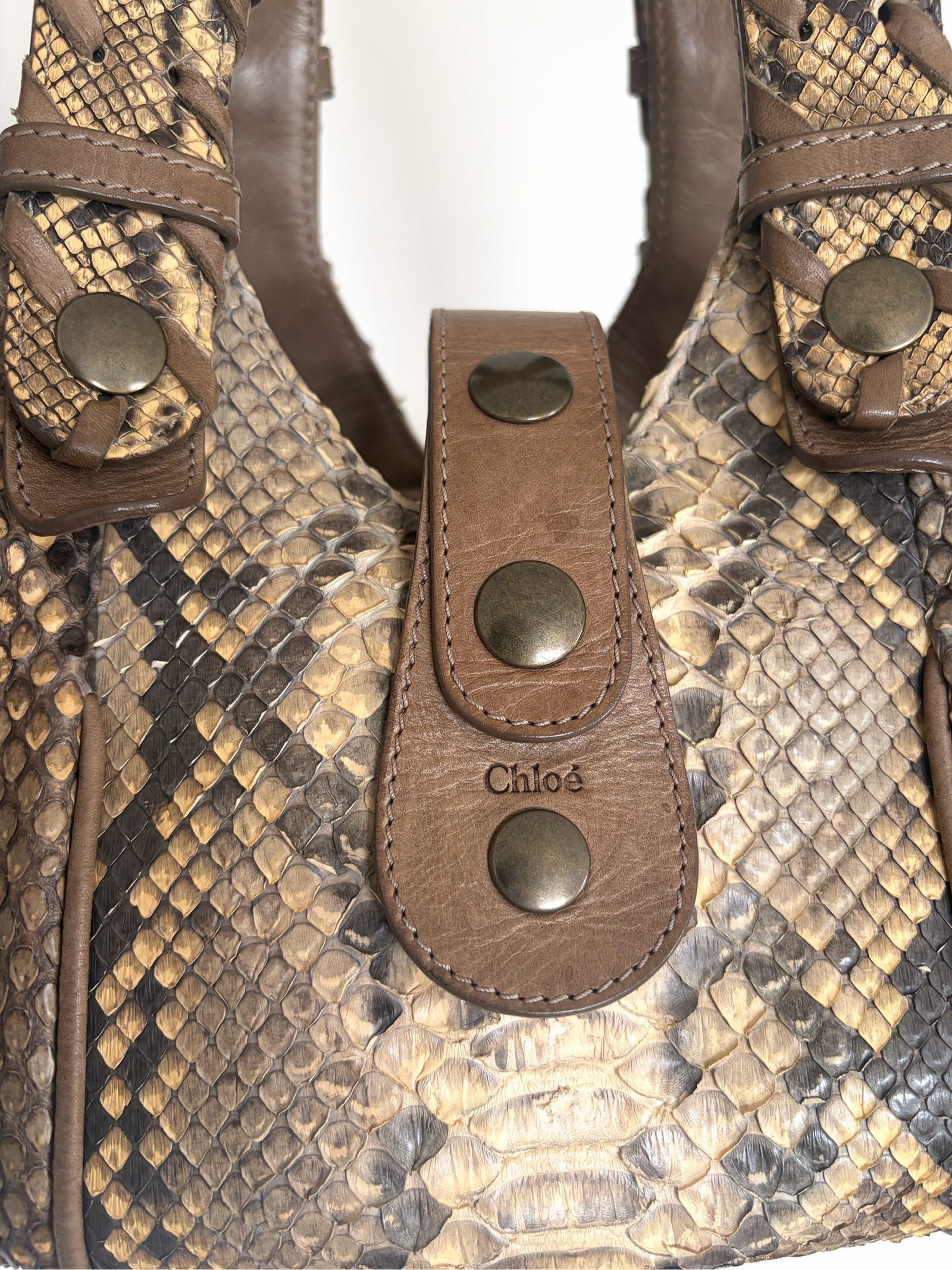 Chloé Silverado Python Leather Shoulder Bag image 6