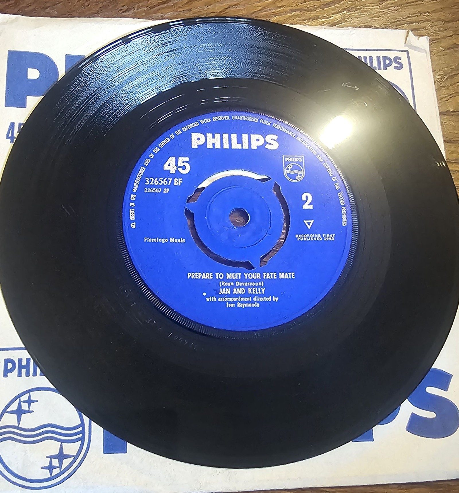 Jan and Kelly Ooh 'E Didn't PROMO Philips 326567 7" 45 RPM image 2