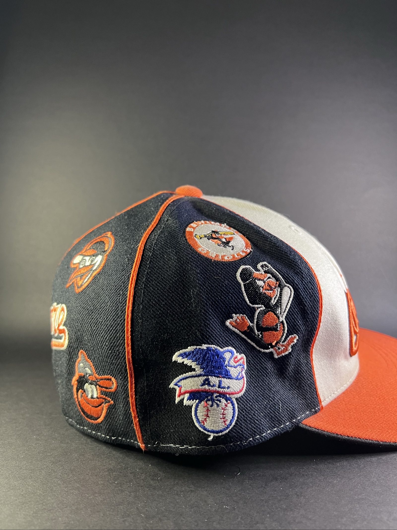 Vintage 90s American Needle Baltimore Orioles Cooperstown Fitted Hat 7 1/8 MLB image 2