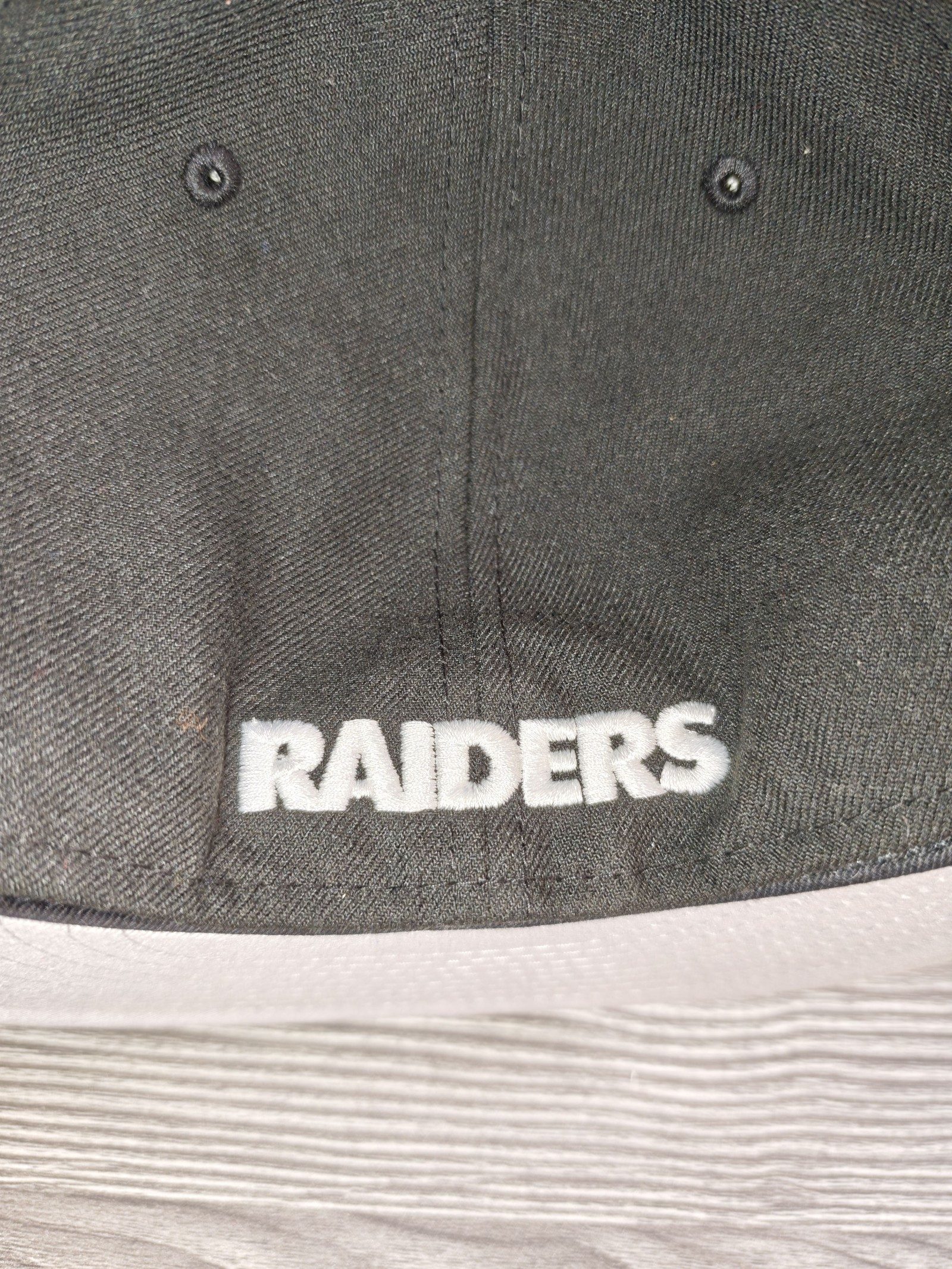 New Era Black & Grey Raiders NFL 59FIFTY Fitted Cap 7 1/2 image 5