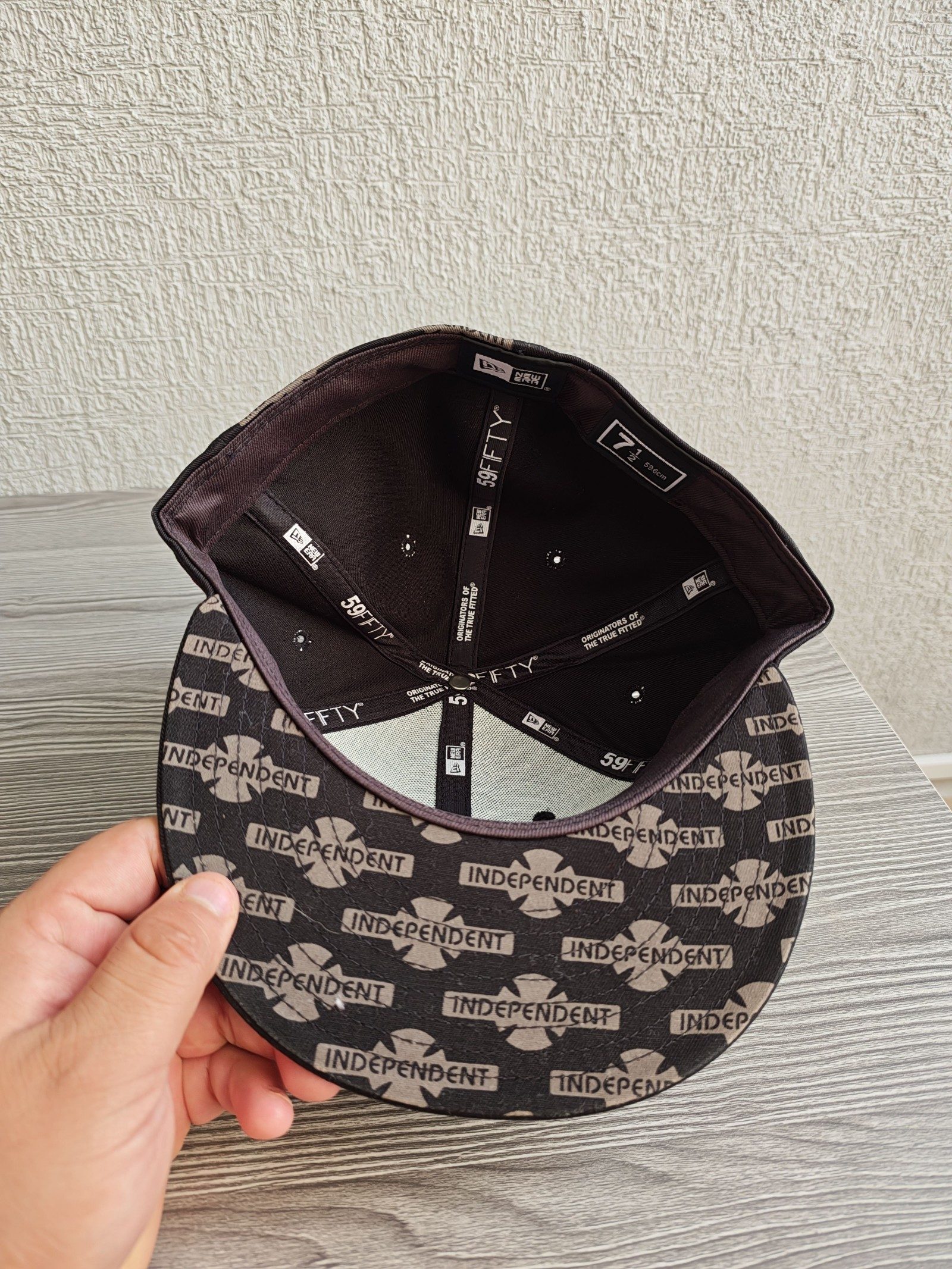 New Era Black & Beige Independent 59FIFTY Cap 7 1/2 59.6cm image 4