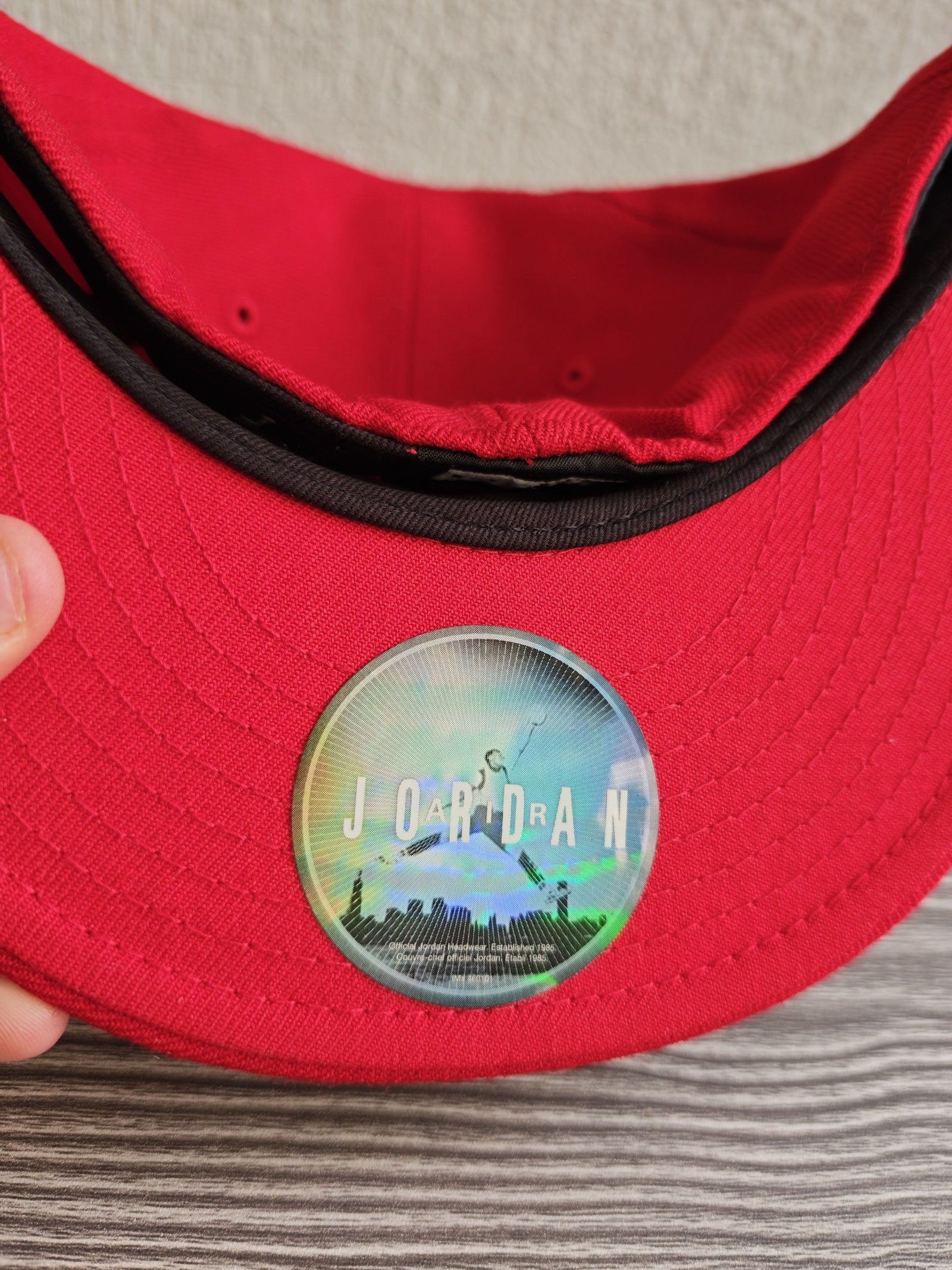 New Era Red Jordan 59FIFTY Fitted Cap 7 5/8 60.6cm image 3