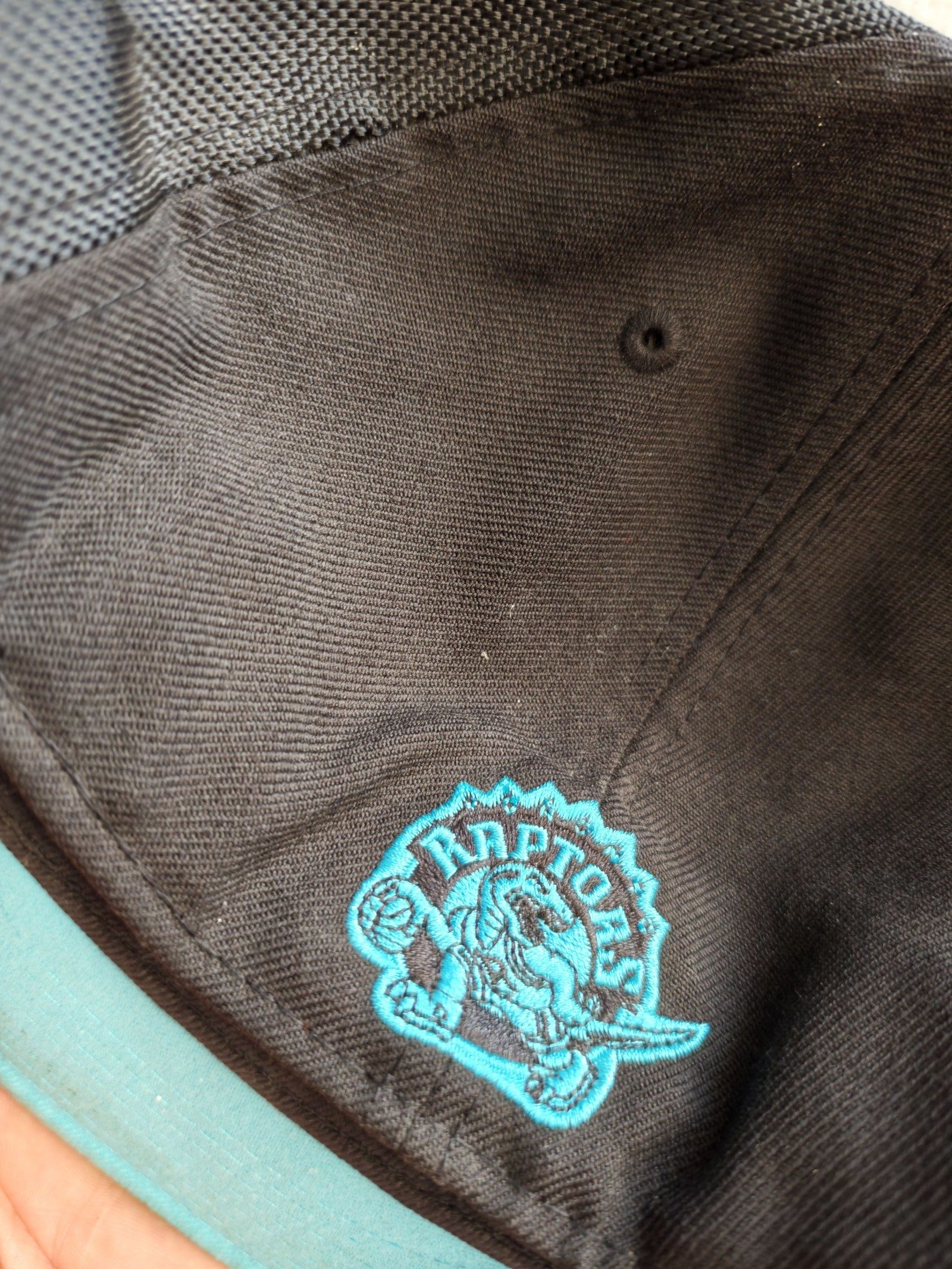 New Era Black & Turquoise Toronto Raptors 59FIFTY Fitted Cap 7 1/8 image 3