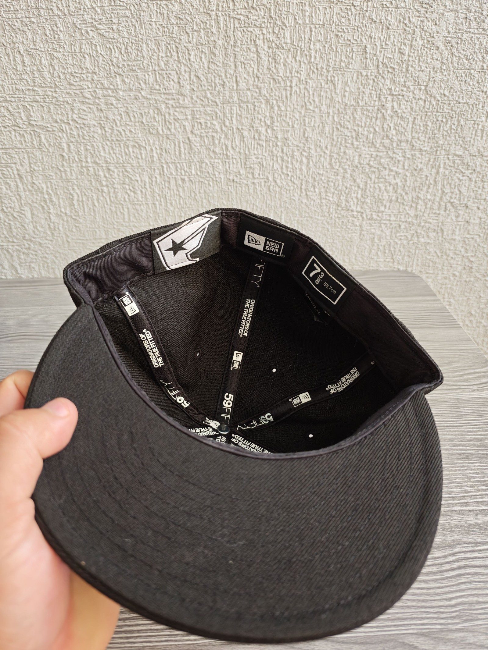 Famous Stars & Straps Black New Era 59FIFTY Cap 7 3/8 image 4