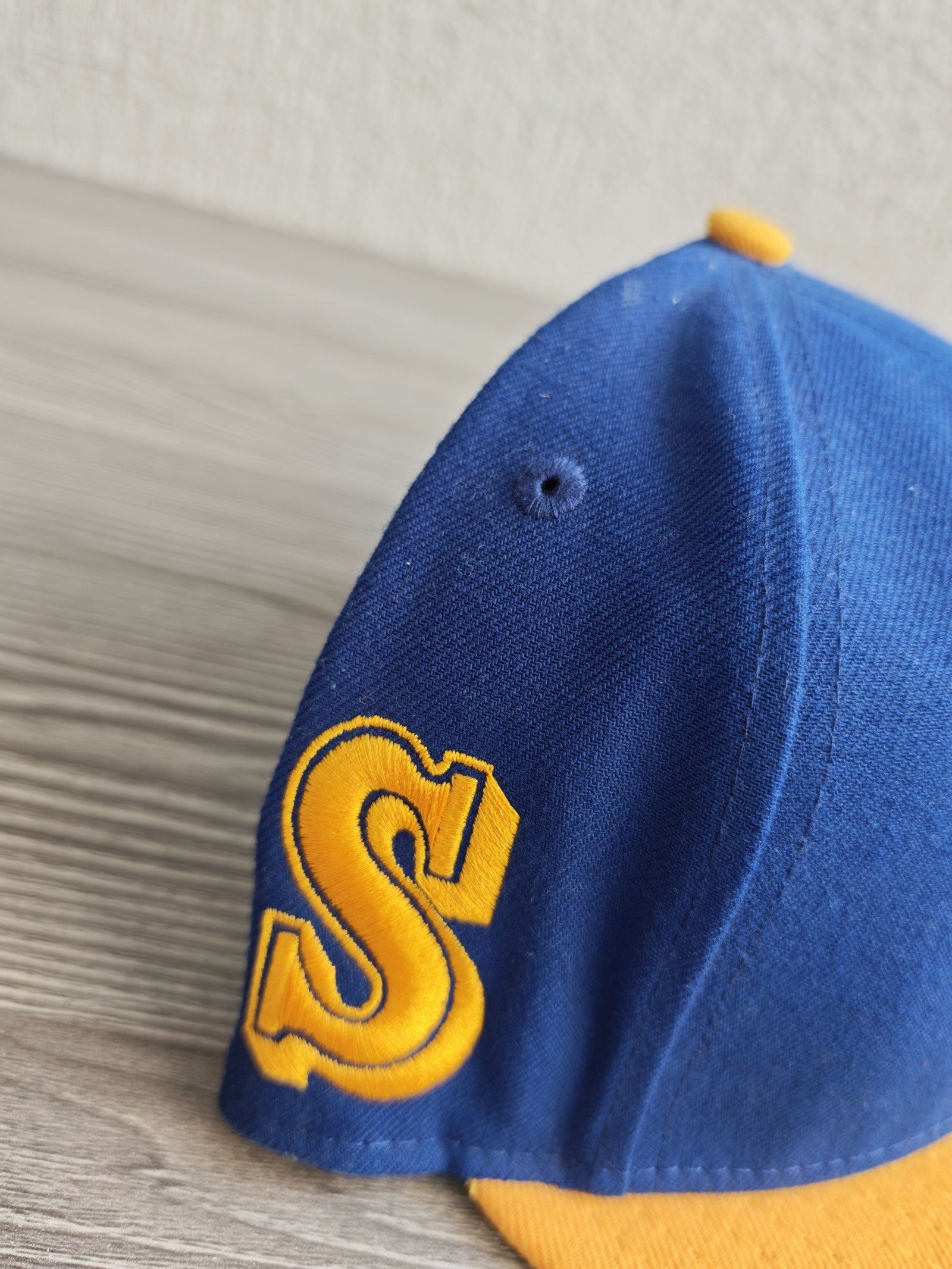 New Era Blue & Yellow Ken Griffey Jr. Snapback Cap Medium-Large image 3