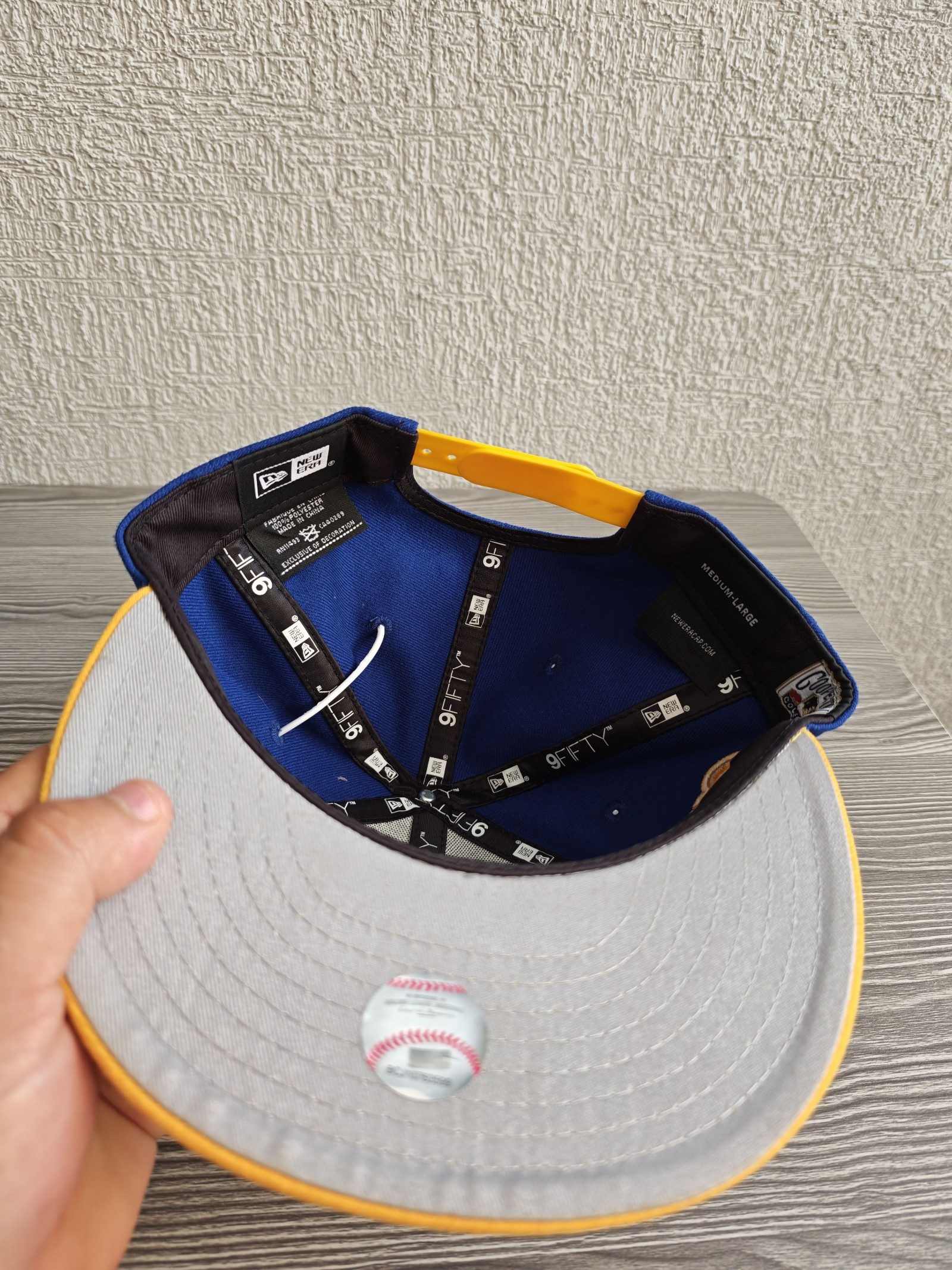 New Era Blue & Yellow Ken Griffey Jr. Snapback Cap Medium-Large image 5
