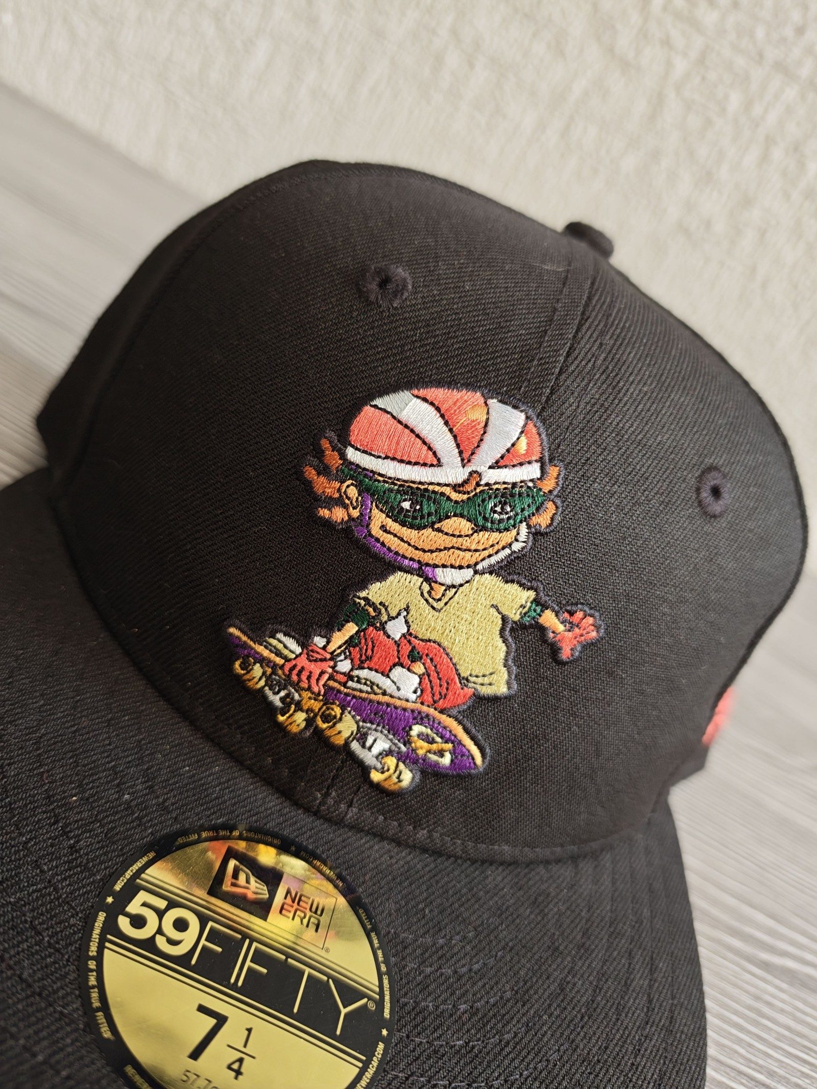 New Era Black Nickelodeon Rocket Power 59FIFTY Cap 7 1/4 image 2