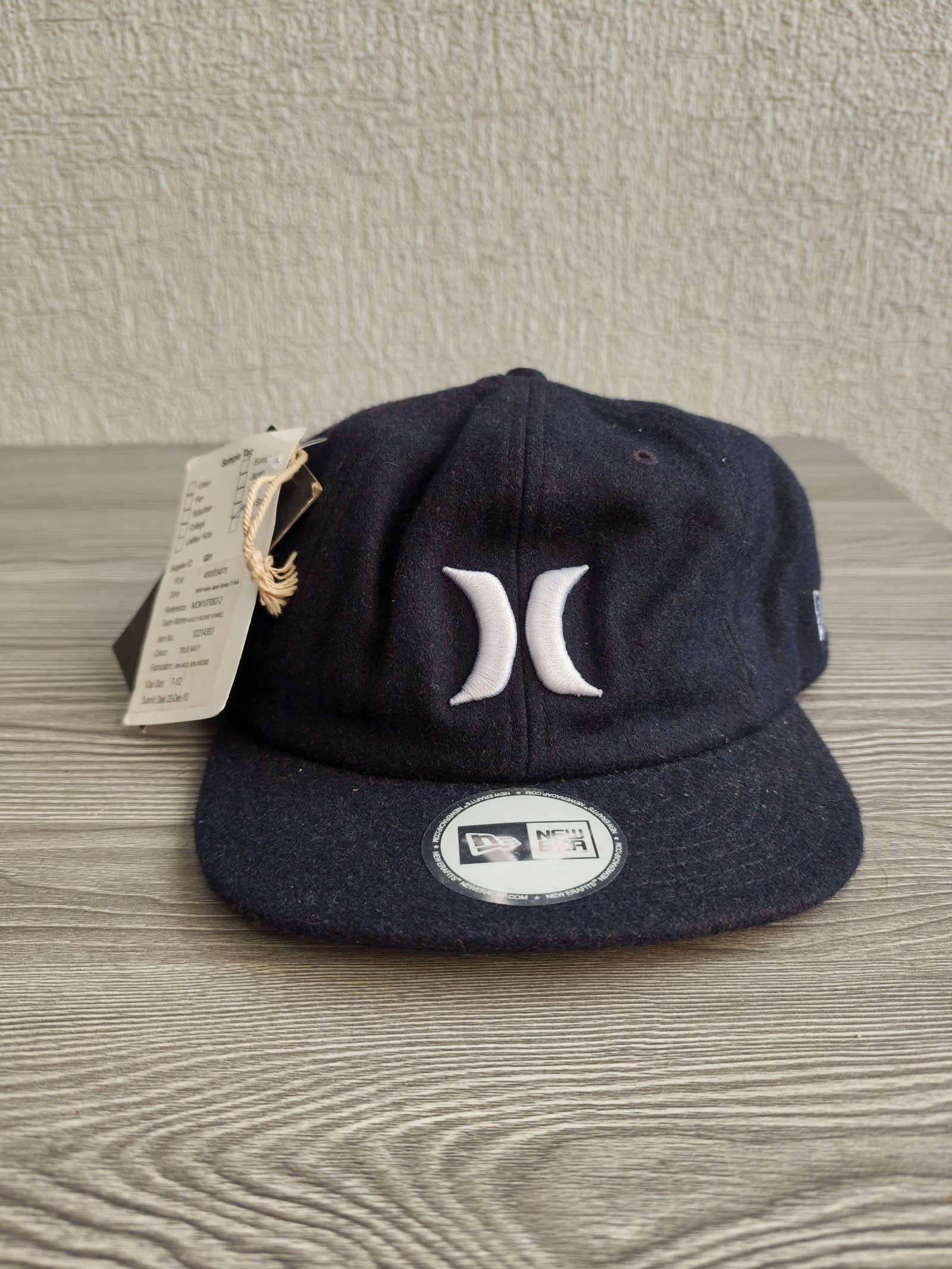 Hurley True Navy Wool Blend 8 Panel Cap 7-1/2