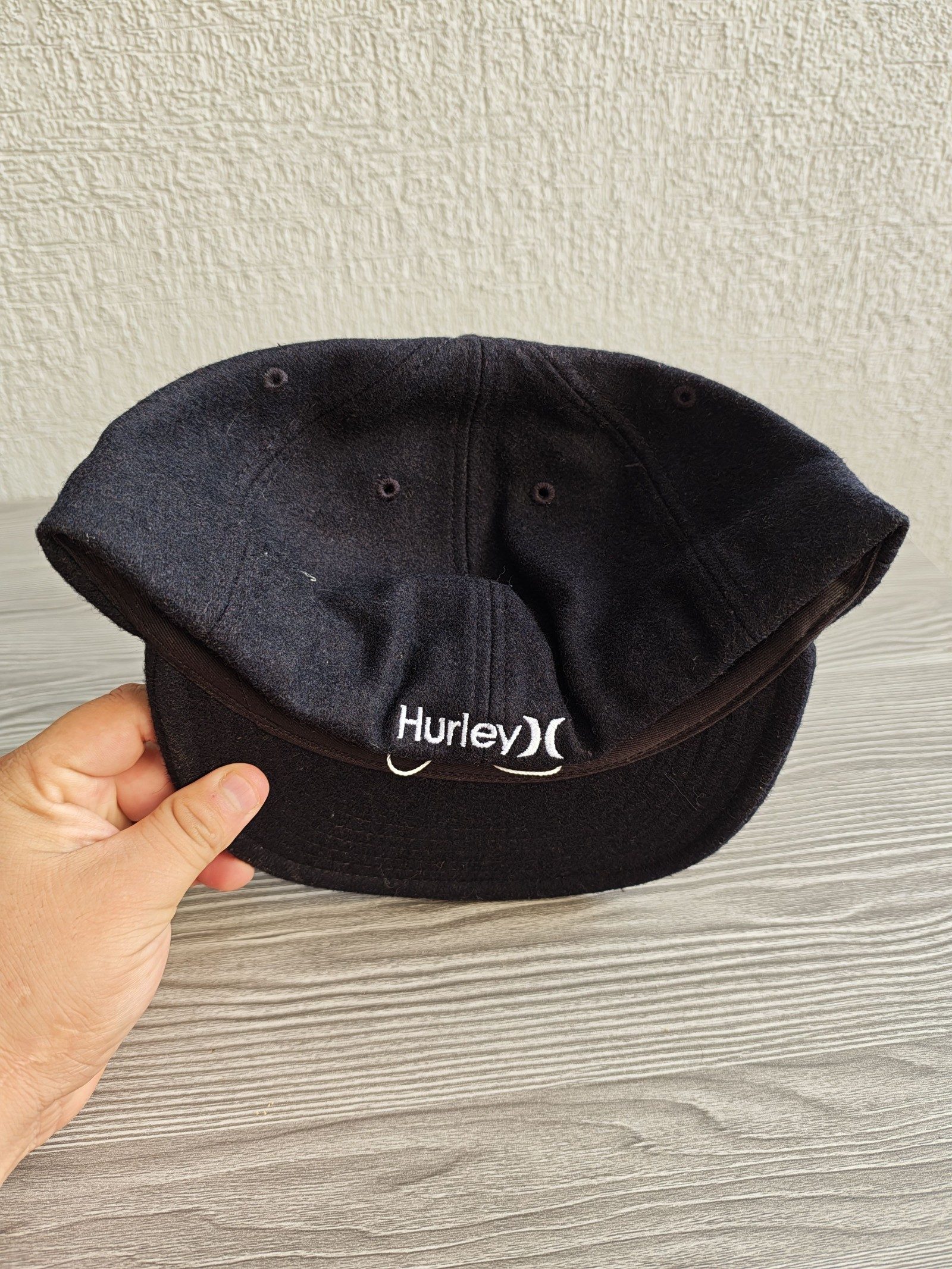 Hurley True Navy Wool Blend 8 Panel Cap 7-1/2 image 6