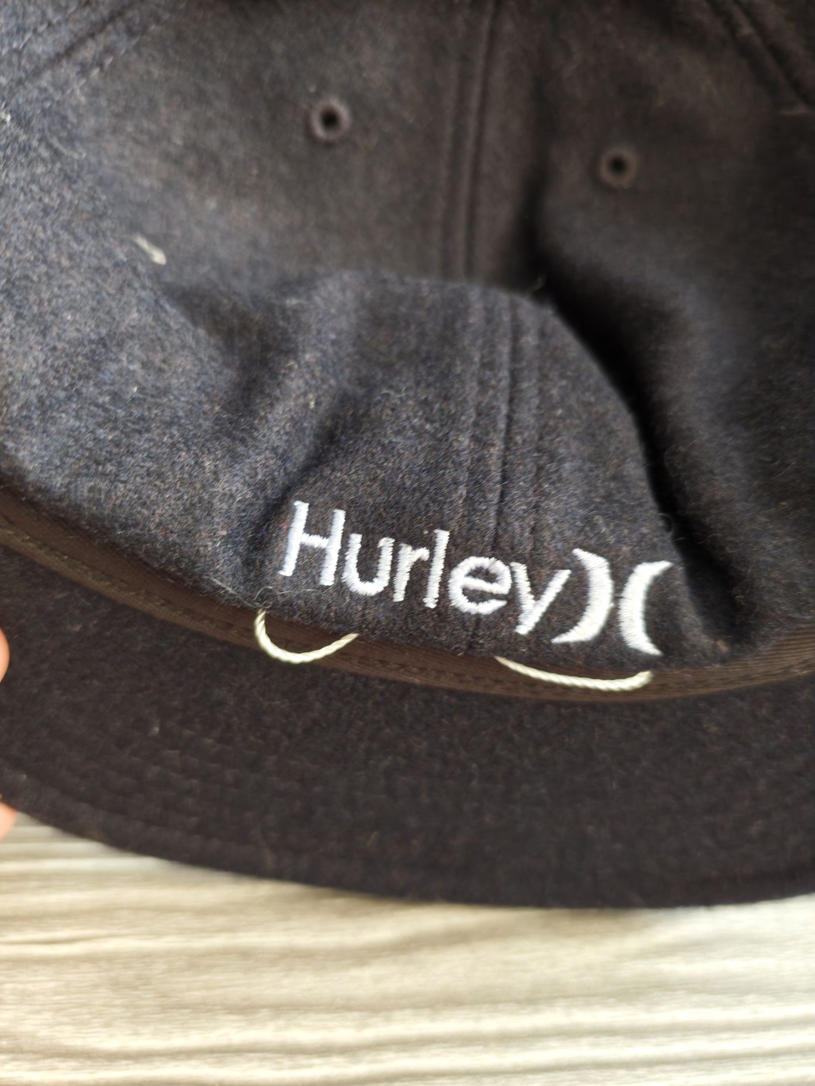 Hurley True Navy Wool Blend 8 Panel Cap 7-1/2 image 7