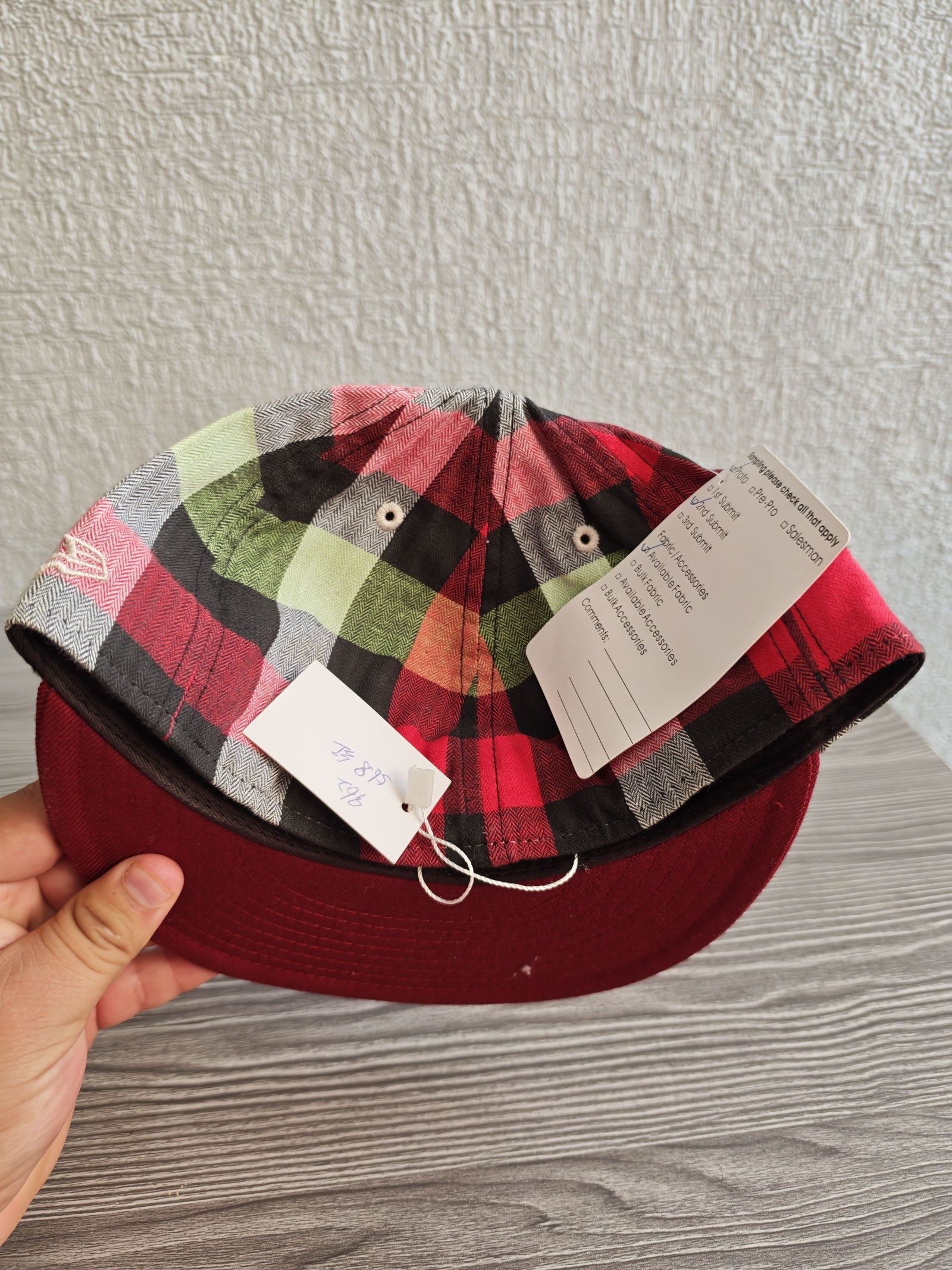 New Era Red & Cream CA Logo 59FIFTY Fitted Cap 7 1/8 image 4