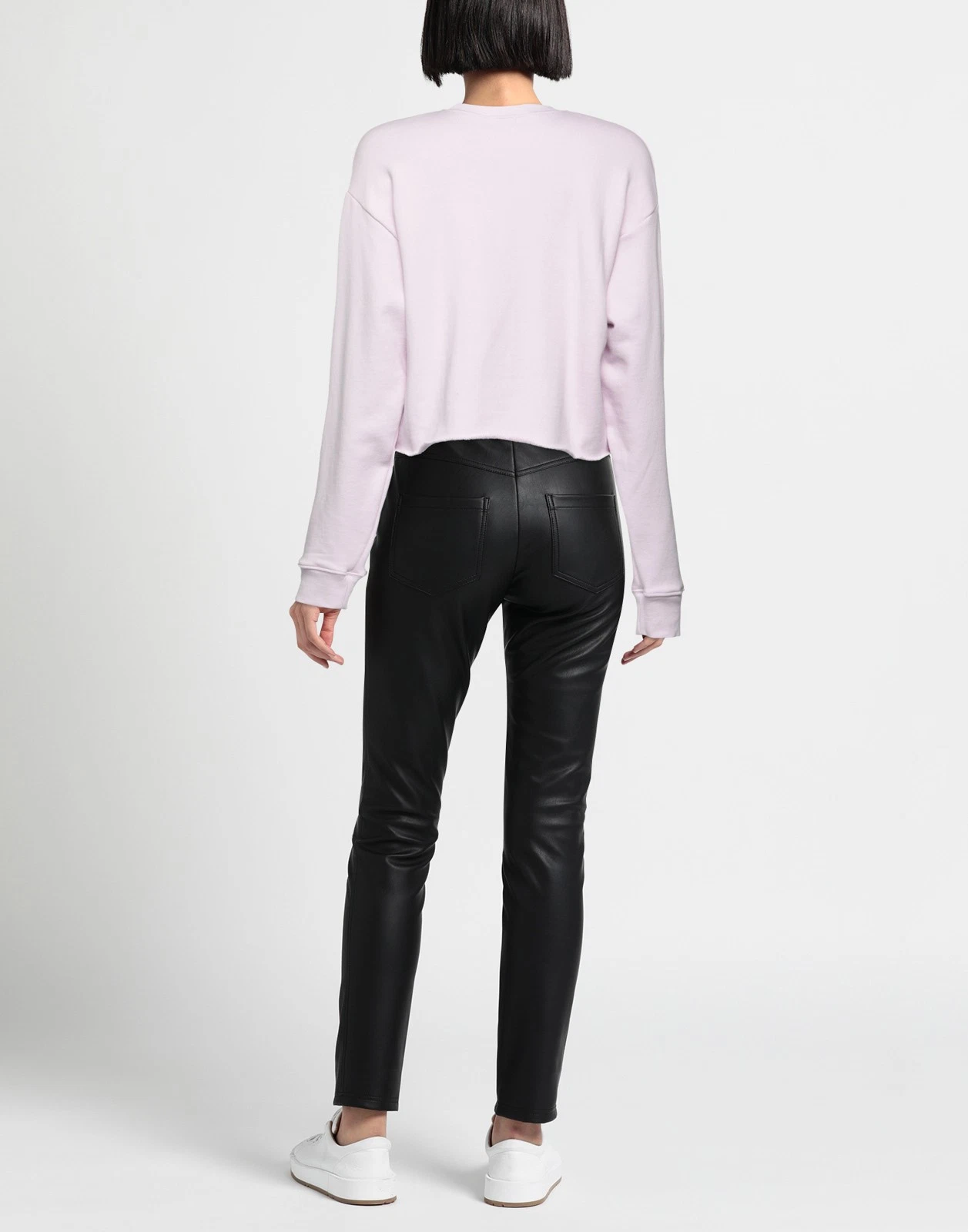 New John Elliott Lilac Cropped Sweatshirt Jumper Size L image 3