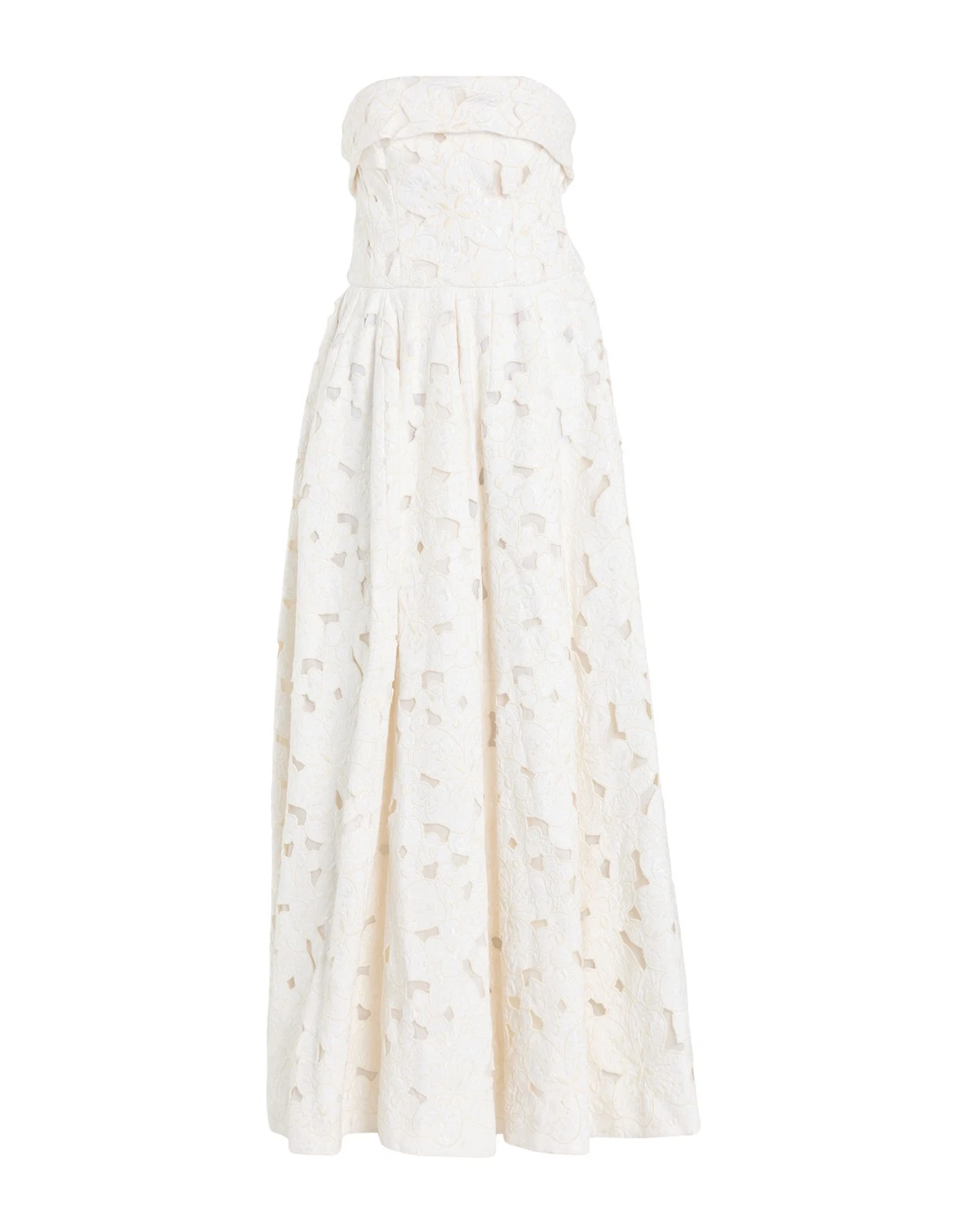 New Dolce & Gabbana Off-White Lace Maxi Flare Dress Size XS