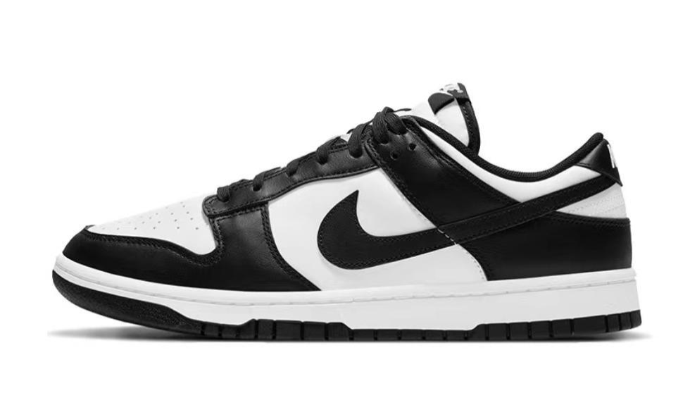 Nike Black & White Dunk Low US 10