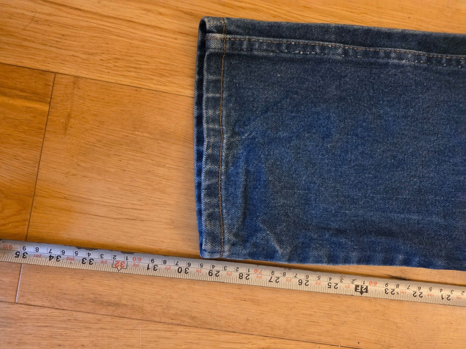 Wrangler Blue Denim Jeans 30 x 32 Straight Leg image 5