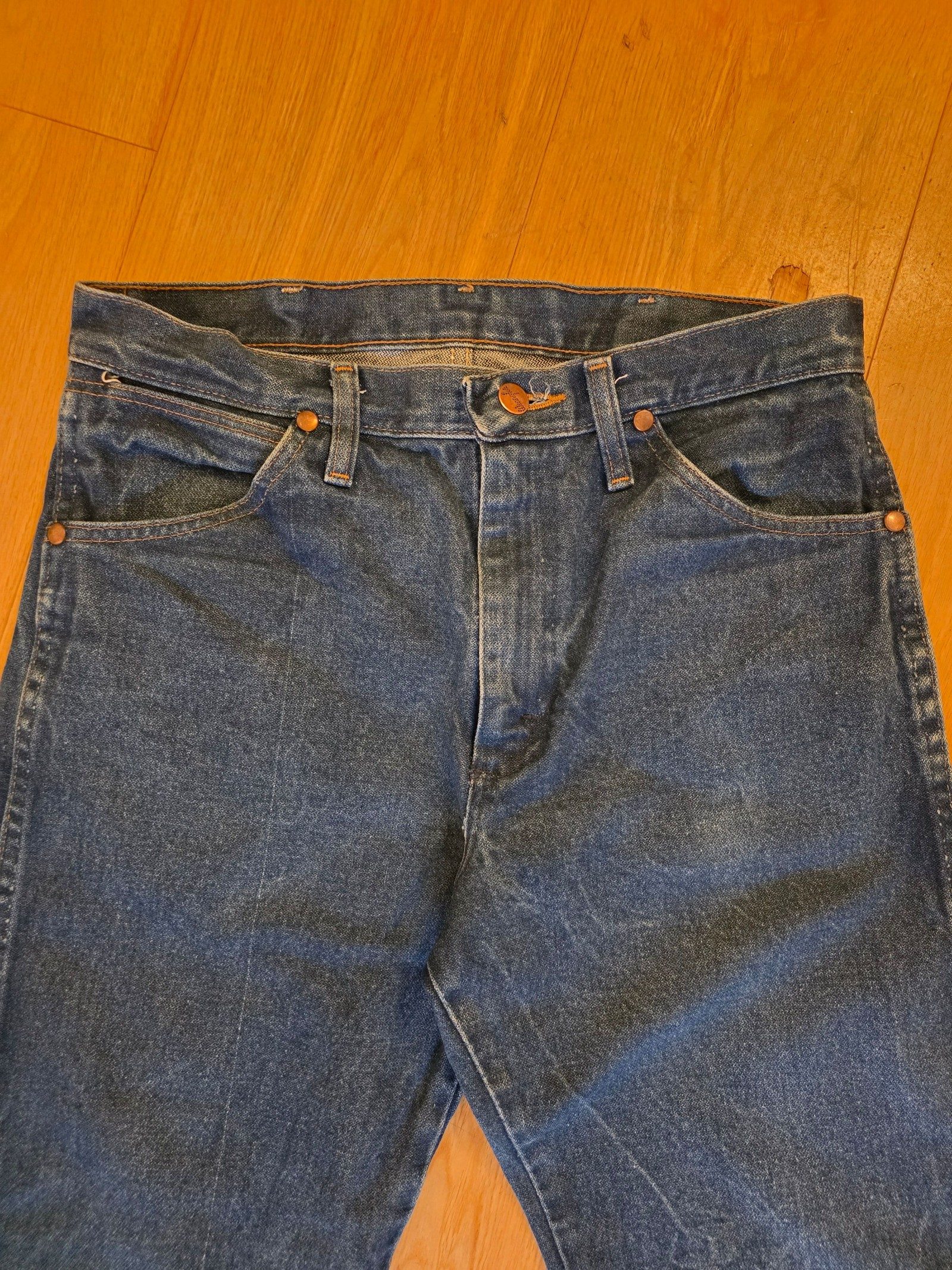 Wrangler Blue Denim Jeans 30 x 32 Straight Leg image 10