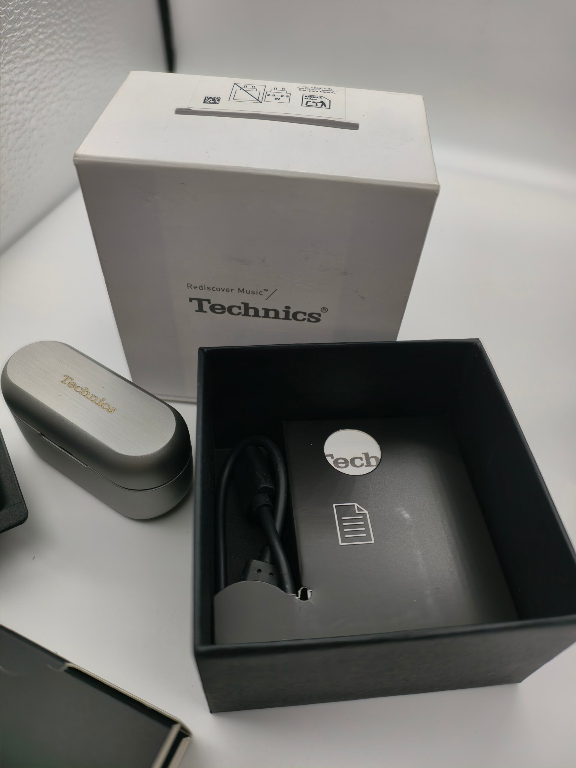 Auricolari Technics EAH-AZ80E-S Wireless Noise Cancelling Bluetooth Multipoint 3 Dispositivi Box image 5