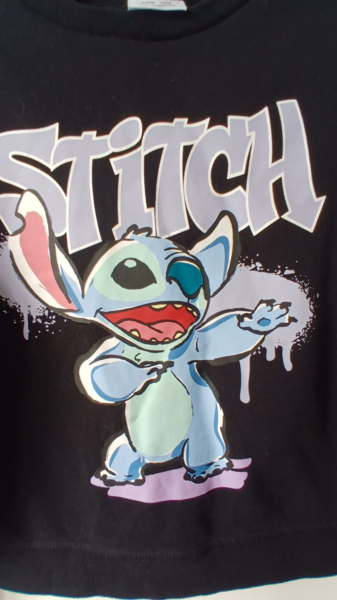 Disney x Primark Stitch Black Sweatshirt 9-10 Years Kids image 2