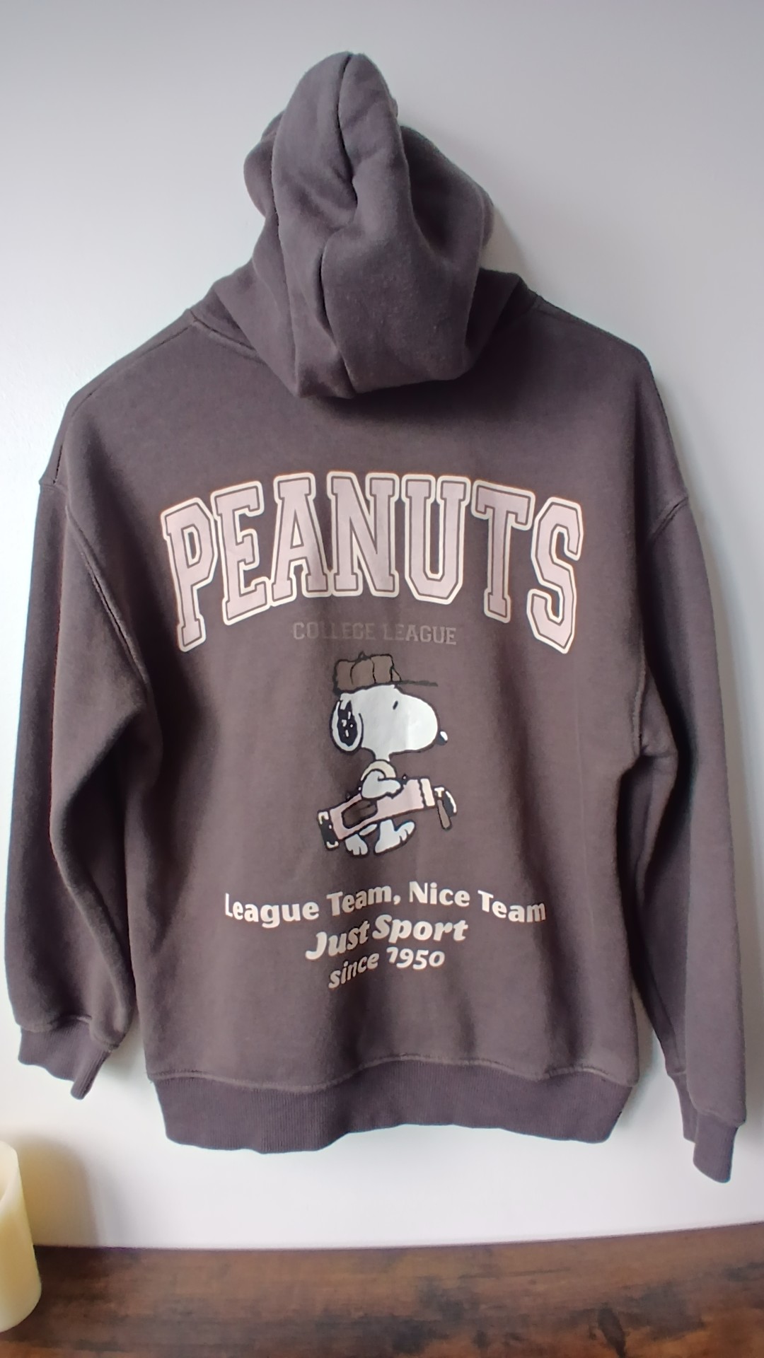Zara Brown Peanuts Snoopy Hoodie Size 11-12 Years