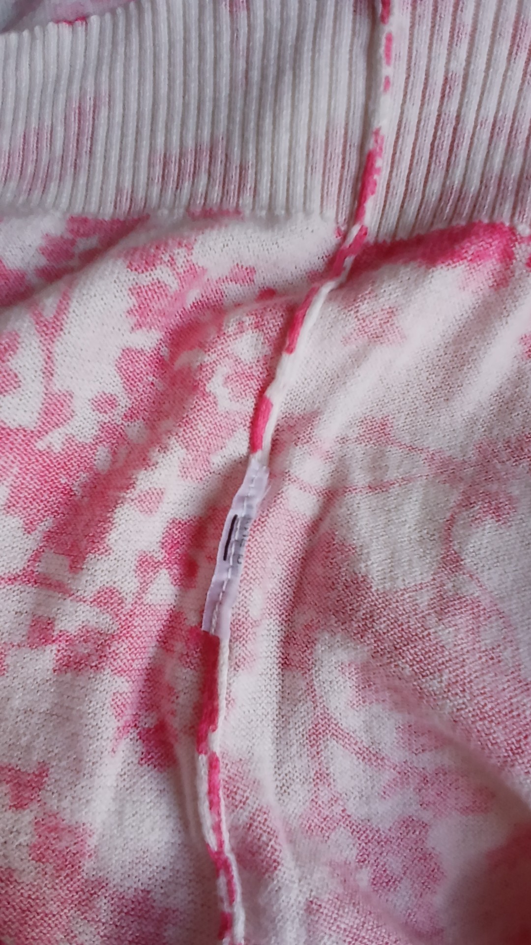 Pink & White Floral Button Light Cardigan UK S image 5