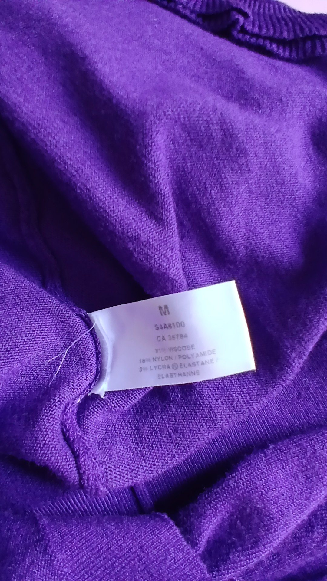 Precis Purple Ruffle Trim Cardigan Medium image 5