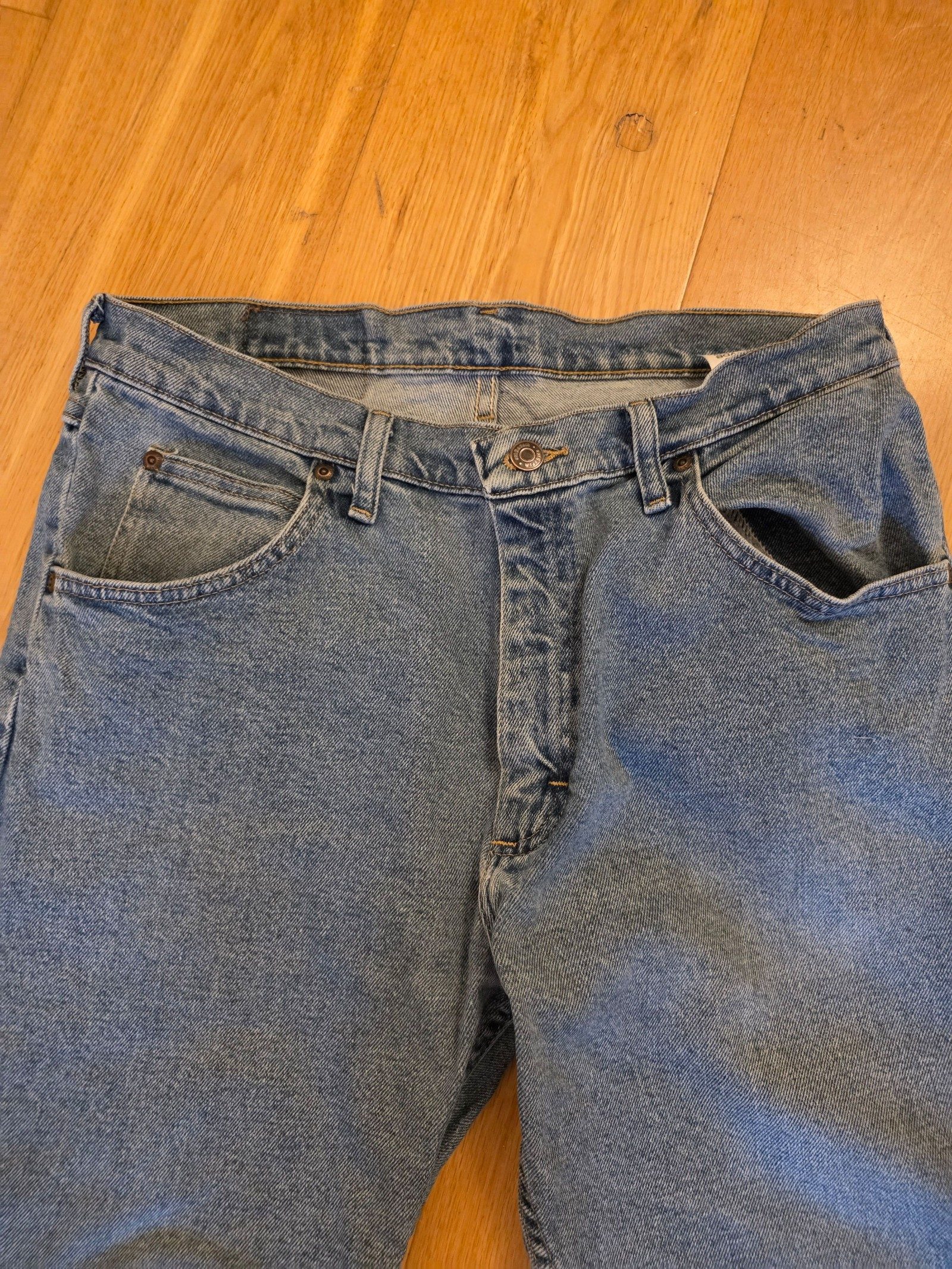 Wrangler Blue Denim Jeans 33" x 30" image 3