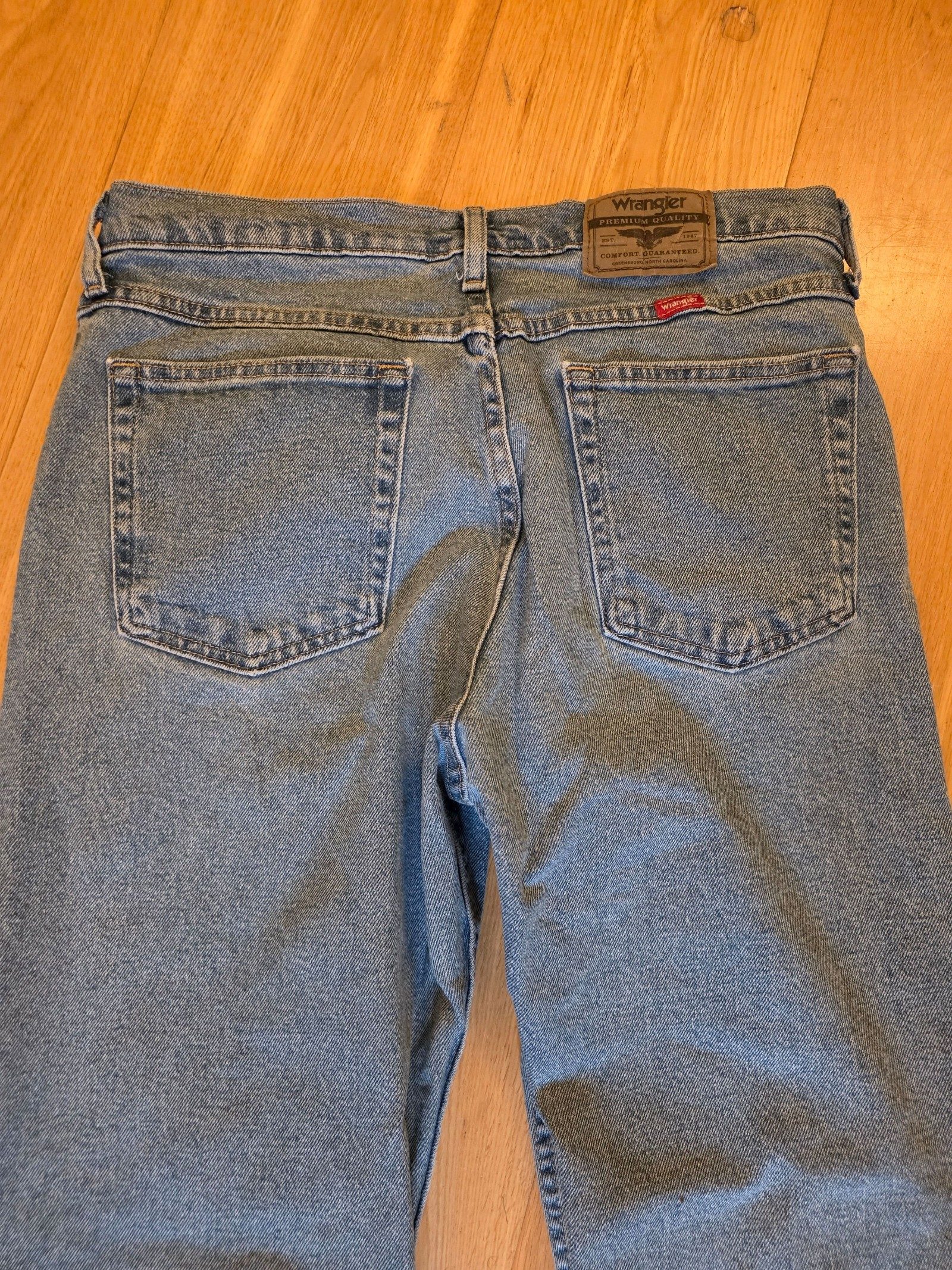 Wrangler Blue Denim Jeans 33" x 30" image 8