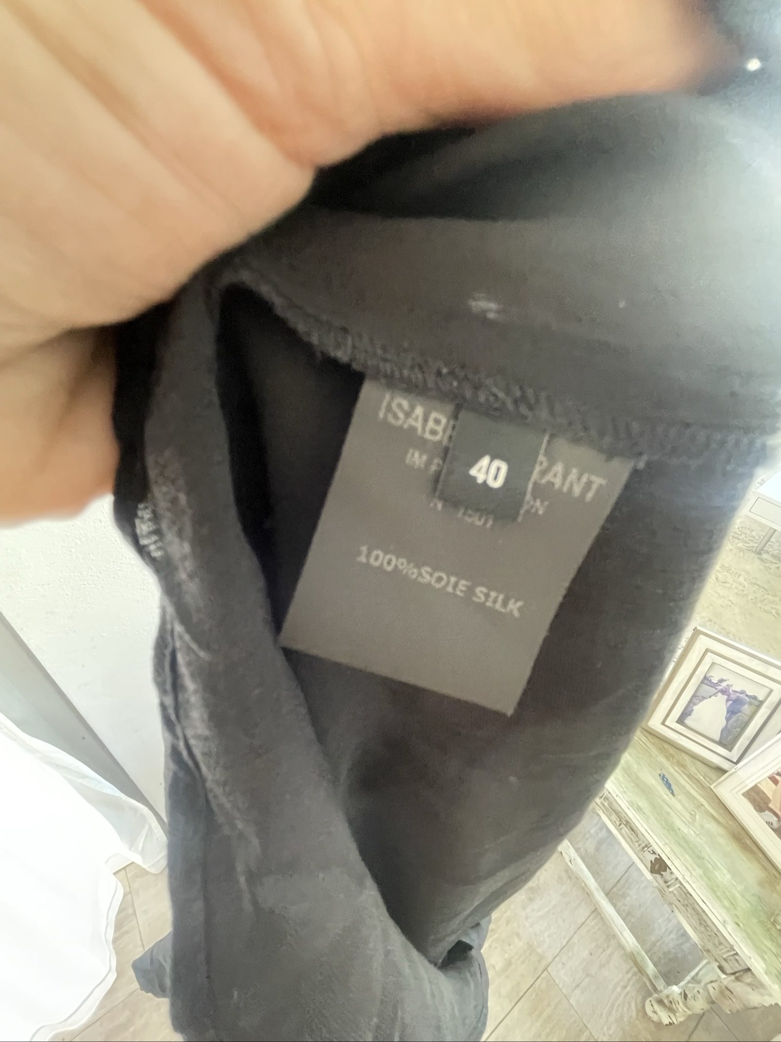 Isabel Marant Black V-Neck Sheer Blouse Large image 6