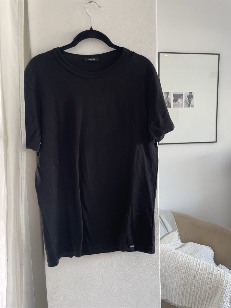 Tom Ford Black Cotton T-Shirt XL