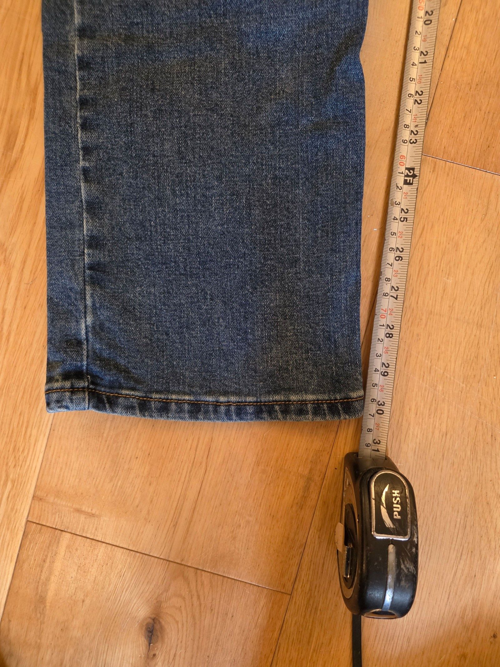 Wrangler Blue Slim Straight Jeans W36 L32 Men's image 4