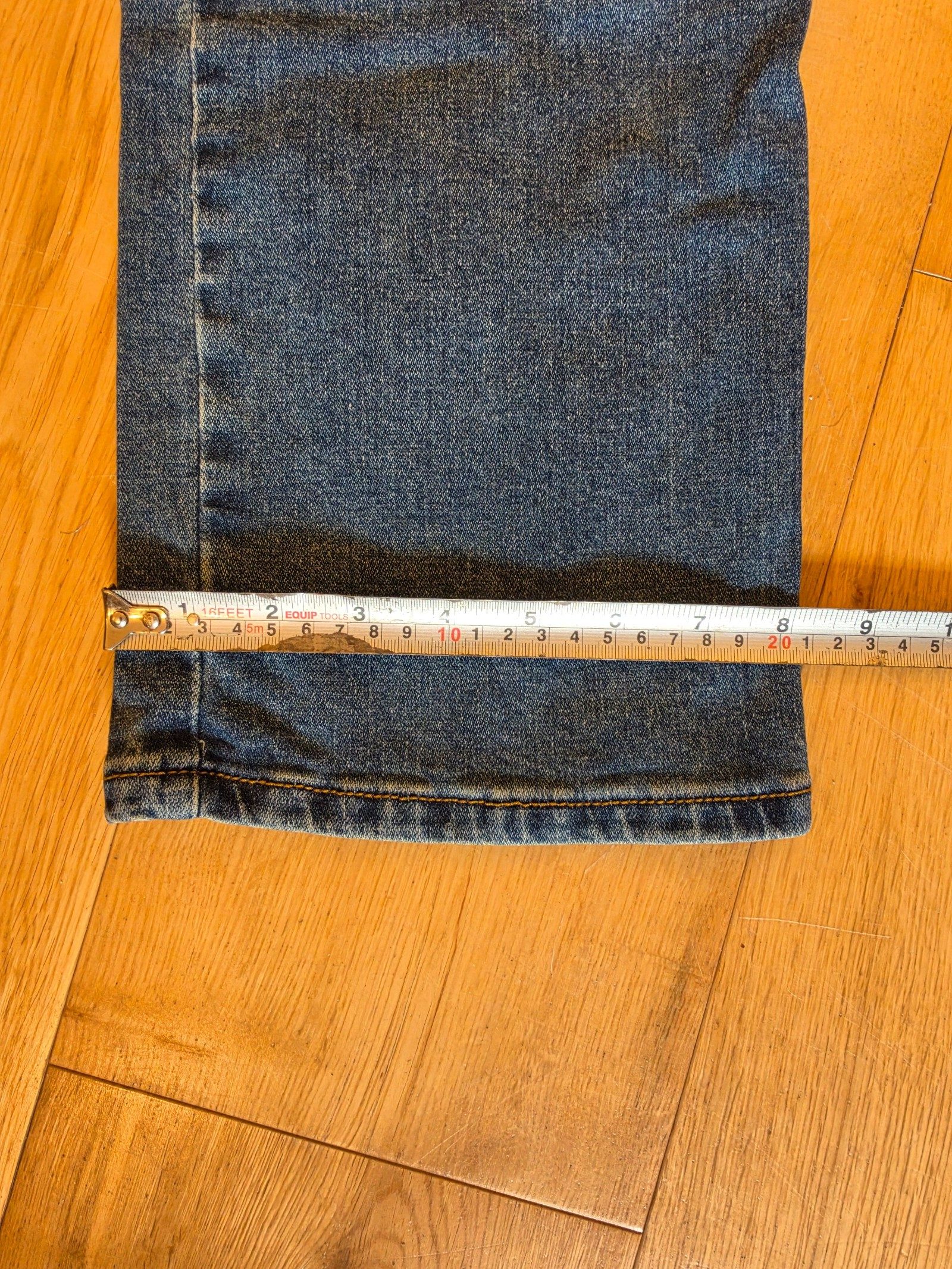 Wrangler Blue Slim Straight Jeans W36 L32 Men's image 5