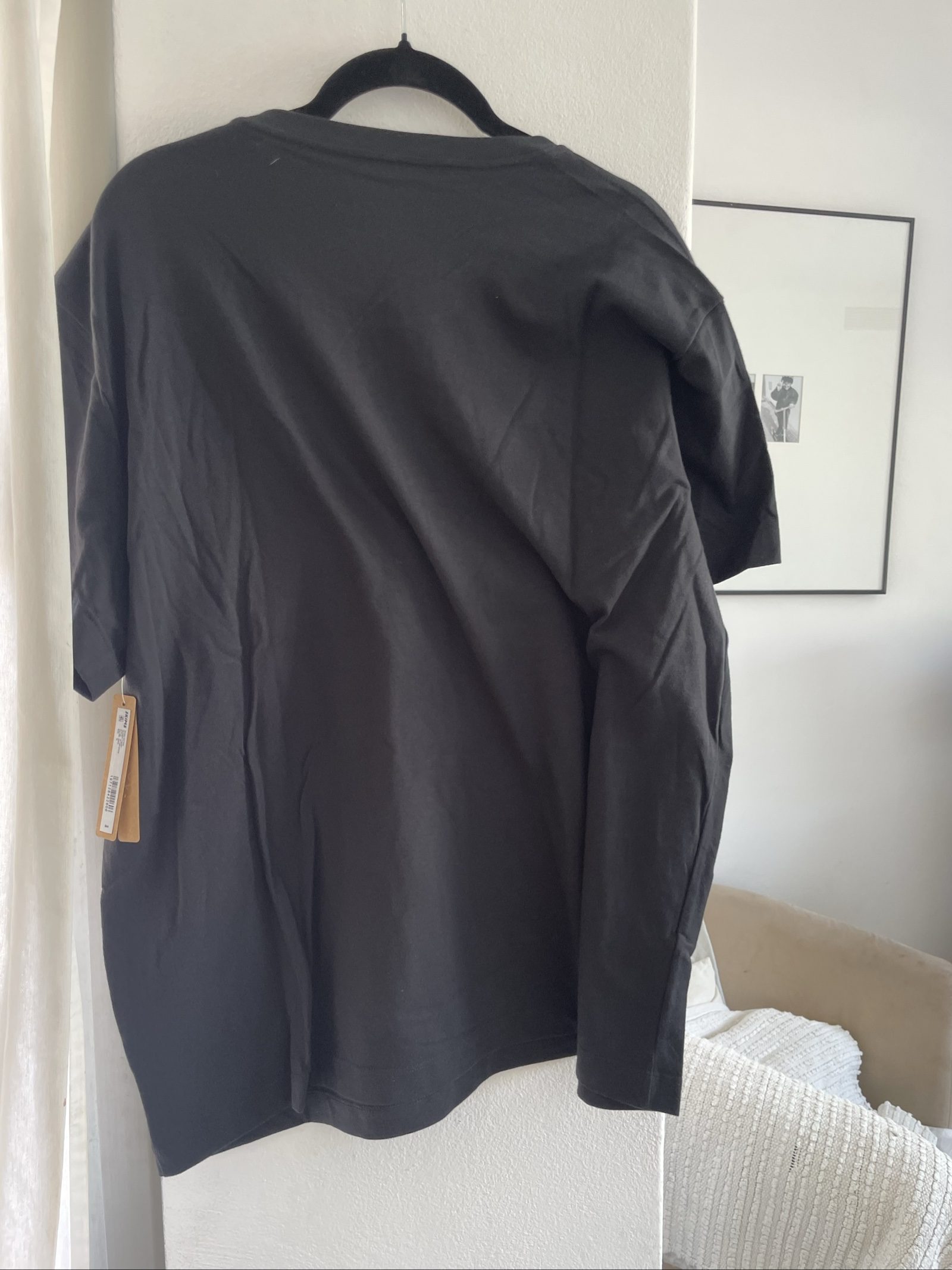 Skims Unisex Black Cotton Classic T-Shirt XL image 4