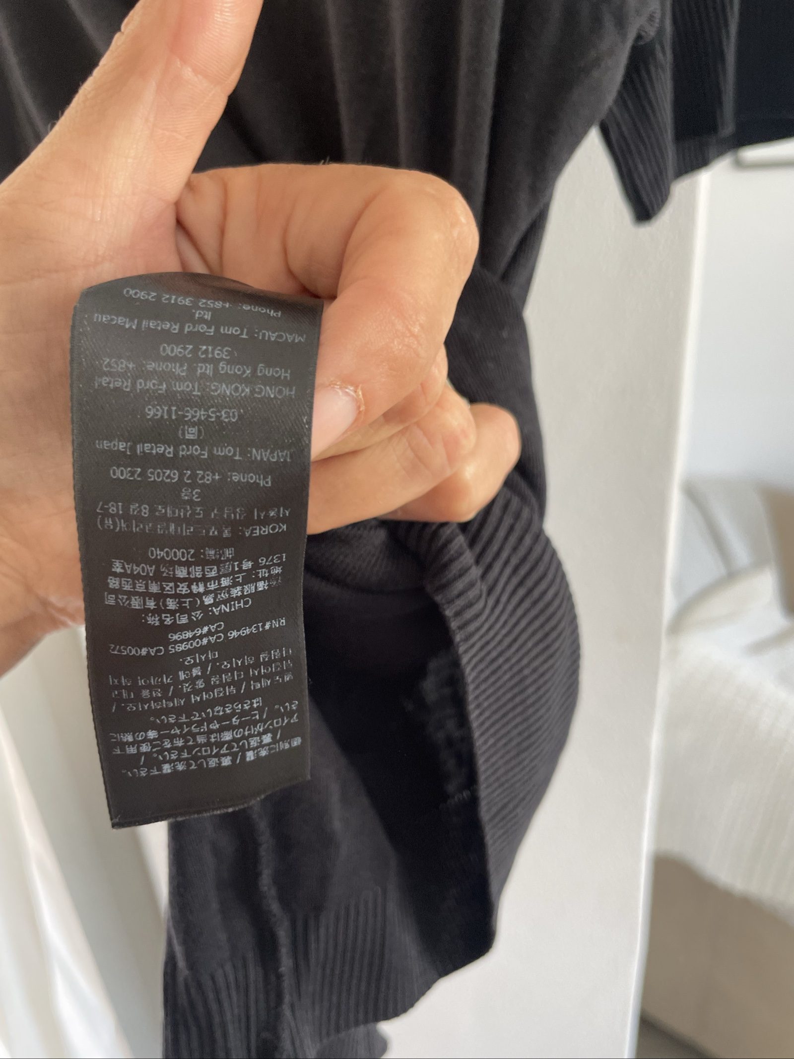 Tom Ford Black Cotton Short Sleeve Sweater Size 50 image 5