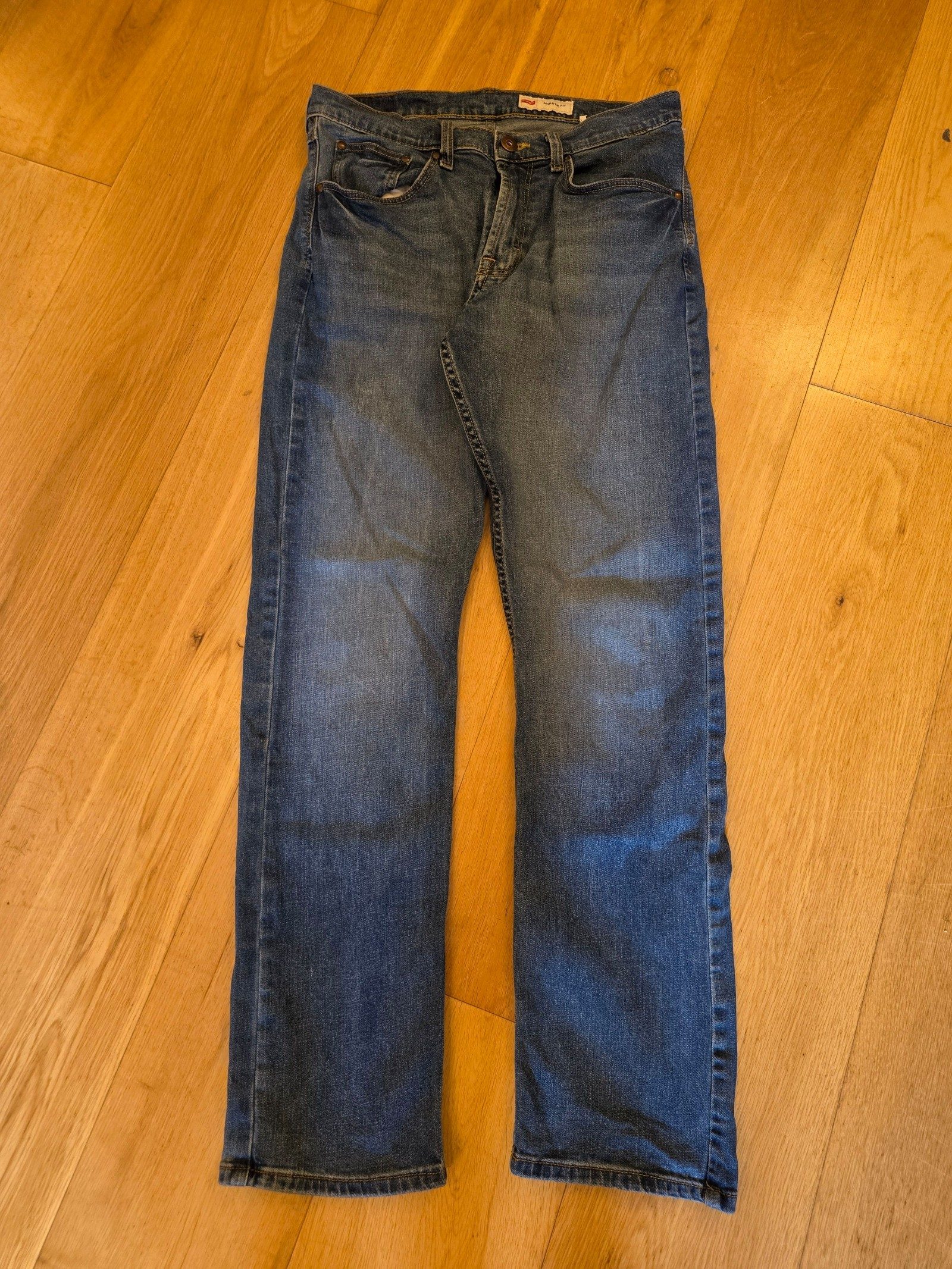 Wrangler Blue Athletic Fit Jeans 30 Waist 30 length