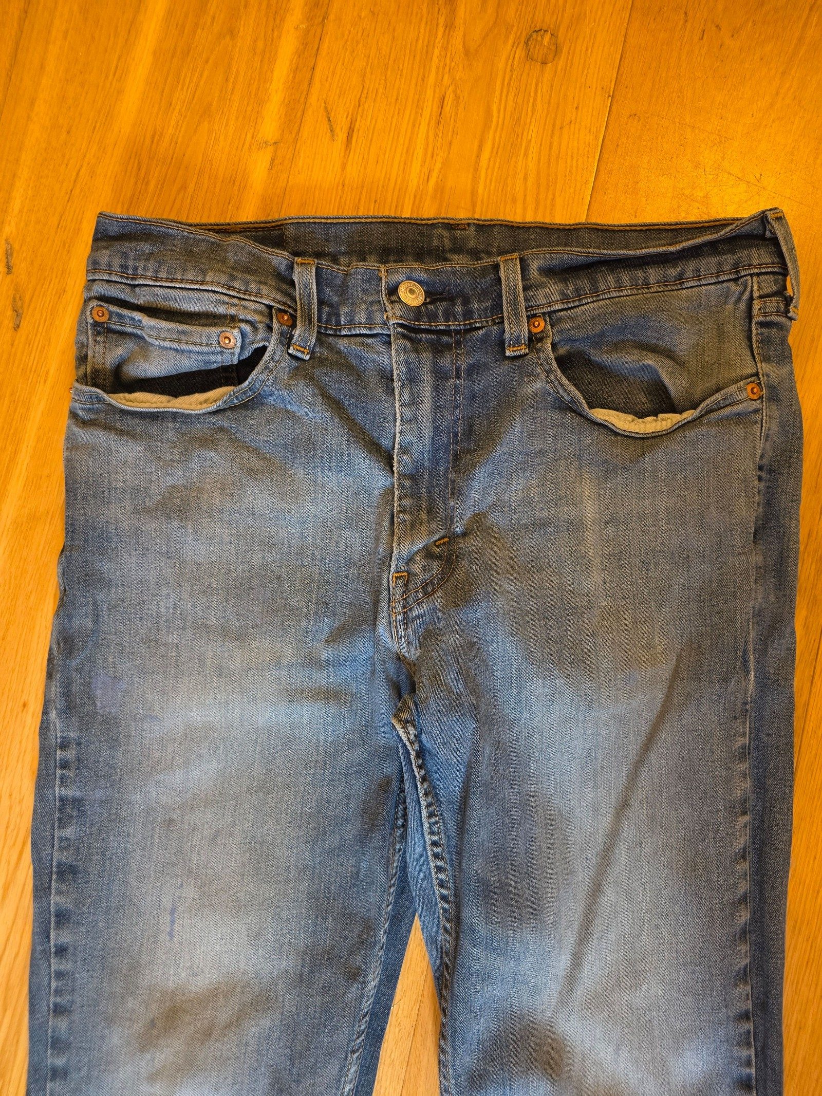 Levi's 511 Blue Jeans 34 Waist Light Wash image 2