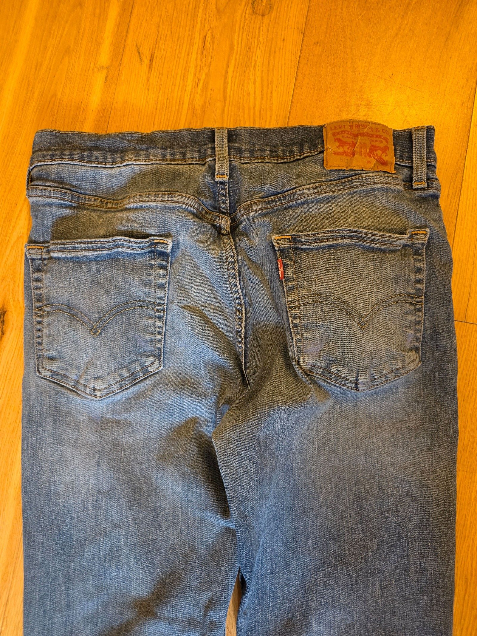 Levi's 511 Blue Jeans 34 Waist Light Wash image 6