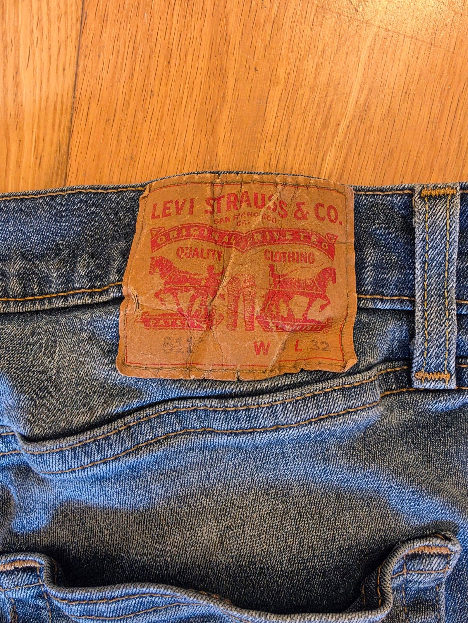 Levi's 511 Blue Jeans 34 Waist Light Wash image 7